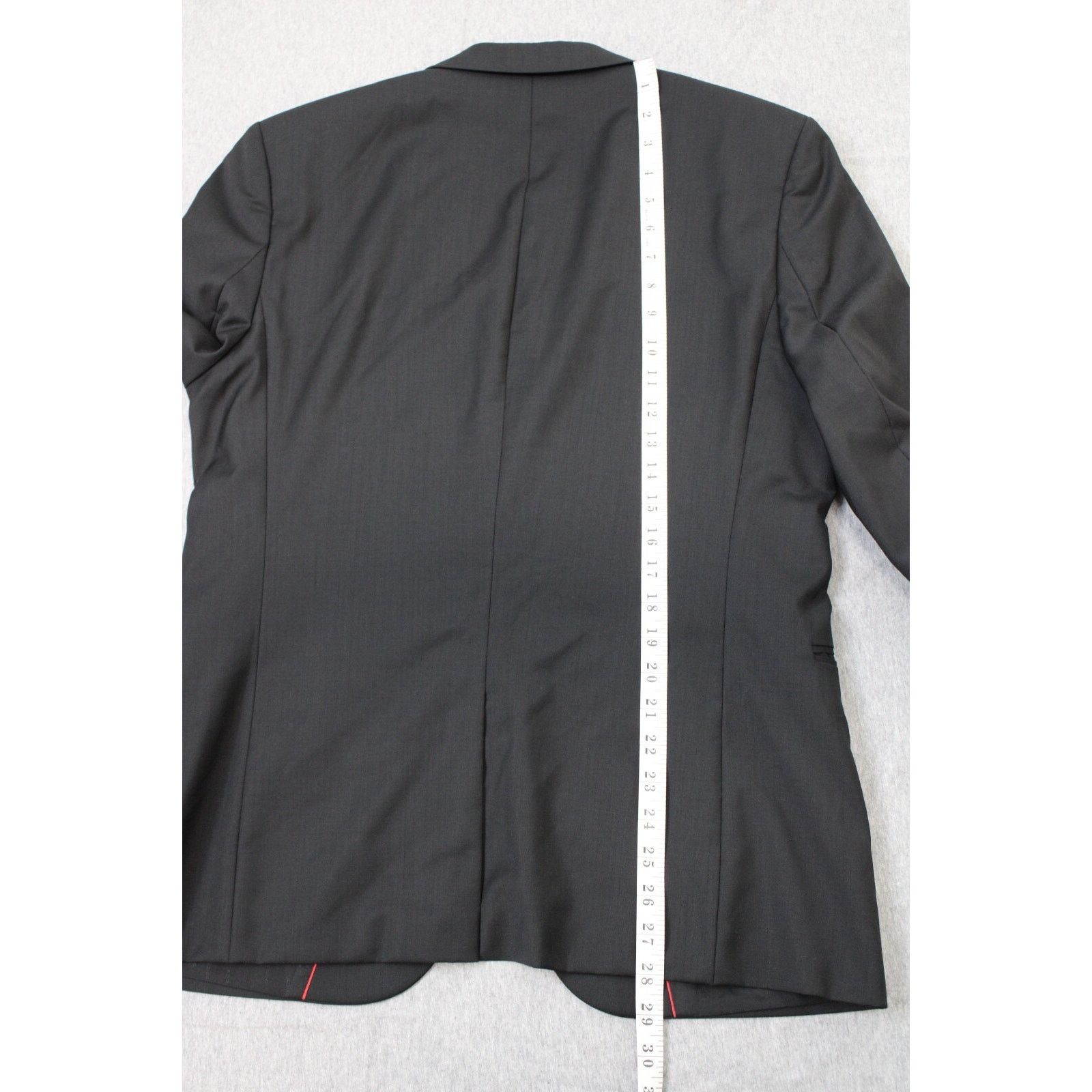 Hugo Boss Hugo Boss Mens Blazer 40S Solid Black 100% Virgin Wool Size 40S - 13 Thumbnail