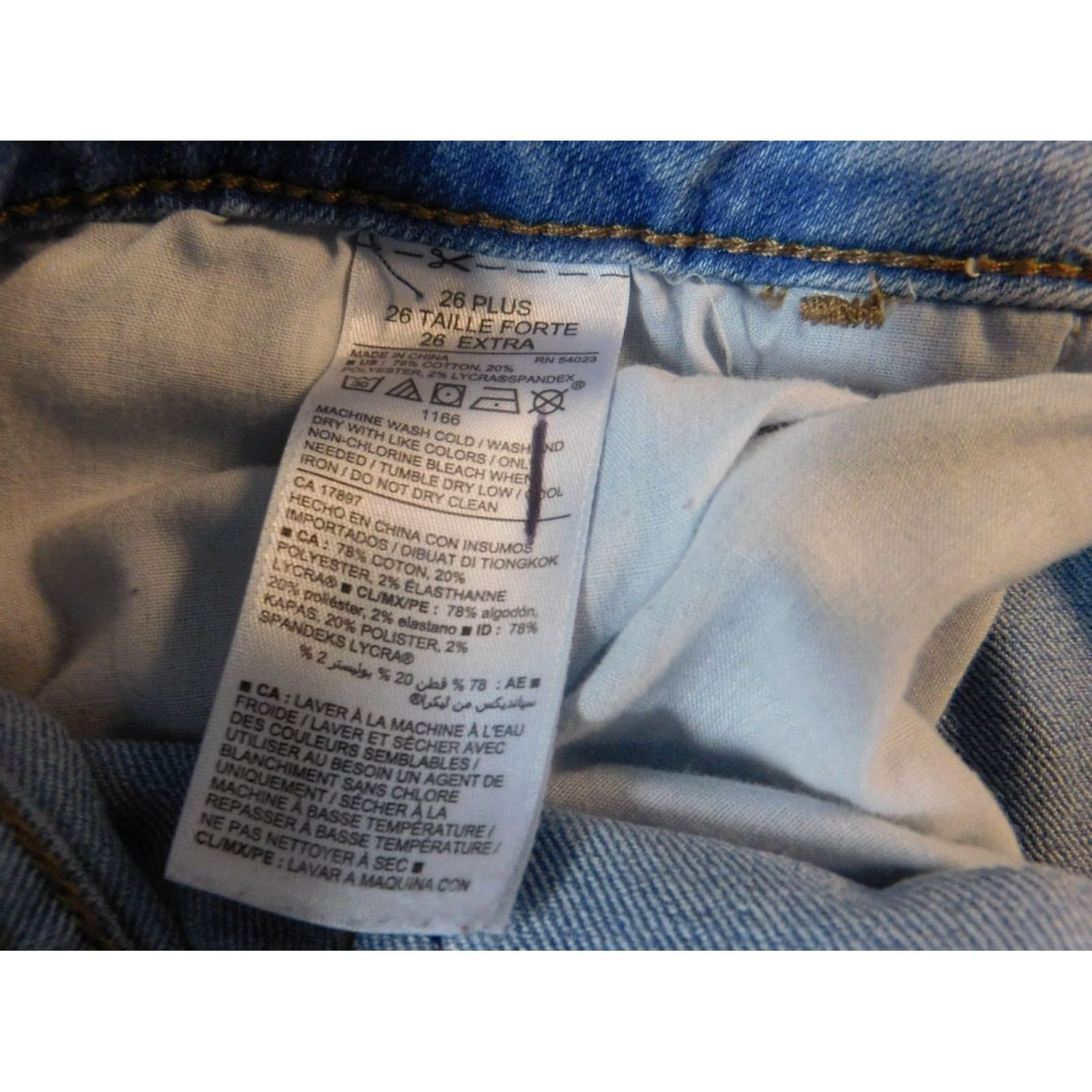 Old Navy Old Navy Jeans Womens 26 Blue Regular Skinny Denim Plus 29 Inseam Zipper Pockets Size 26" / US 2 / IT 38 - 5 Thumbnail