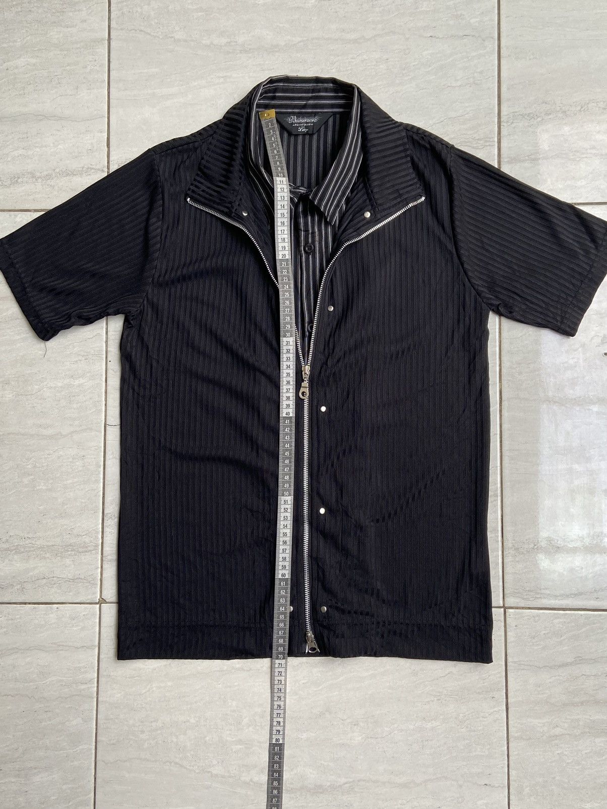 If Six Was Nine Beaumere Aristocratic Black Zipper Shirt Size US S / EU 44-46 / 1 - 6 Thumbnail