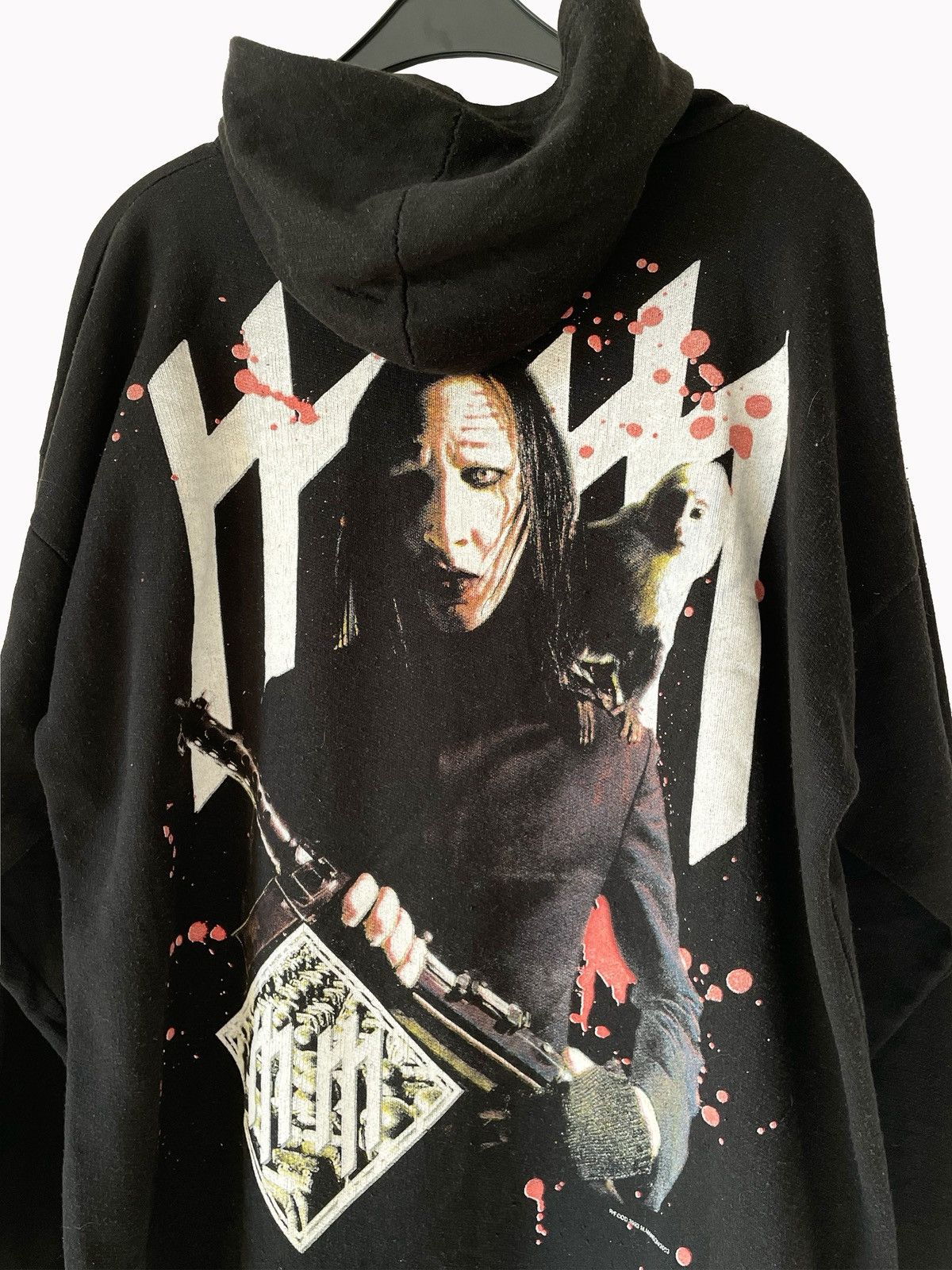 Marilyn Manson Vintage 2003 Marilyn Manson zipper Hoodie. Size US XL / EU 56 / 4 - 3 Thumbnail
