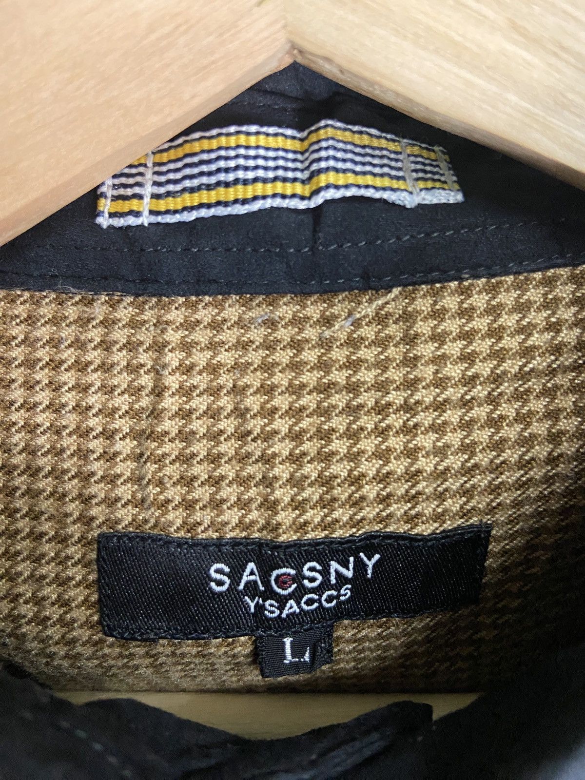 Japanese Brand Sacsny Y’saccs Yohji Yamamoto Rayon button Down shirt Size US L / EU 52-54 / 3 - 6 Thumbnail