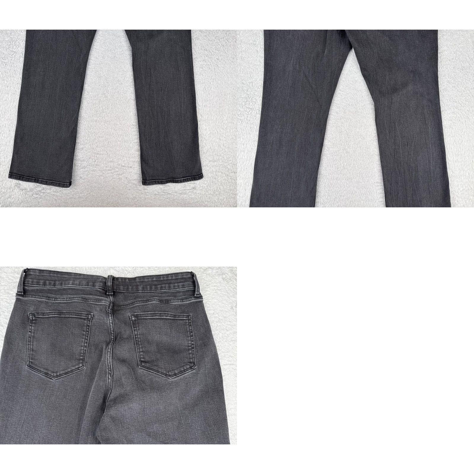 Vintage St. Johns Bay Jeans Womens 14 Black Denim Bootcut Mid Rise Cotton Blend 32x30 Size 36" / US 14 / IT 50 - 10 Thumbnail
