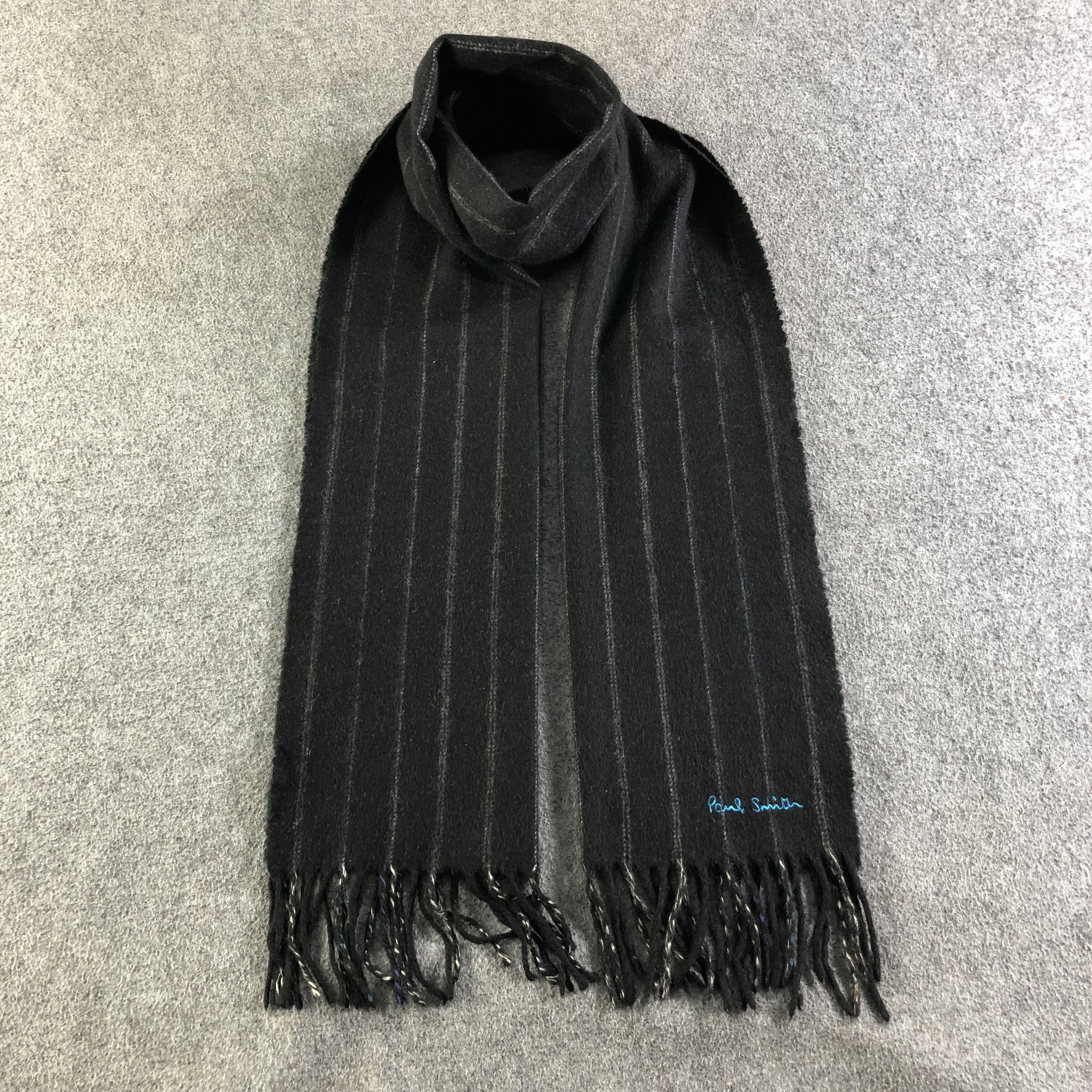 Paul Smith Striped Cashmere Scarf Muffler V1870