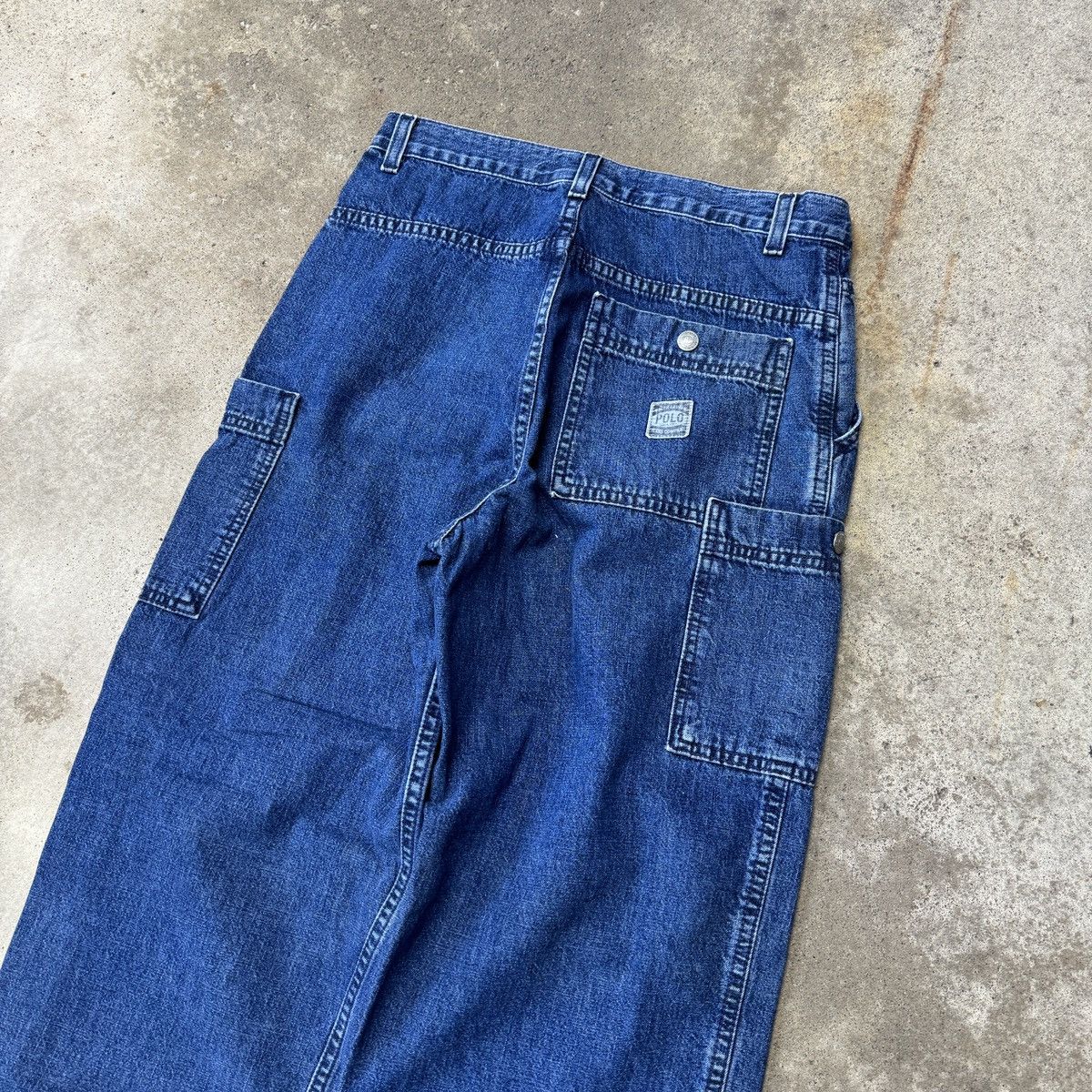 Vintage VINTAGE POLO JEANS BAGGY CARGO SKATER DENIM JEANS 28x29in Size US 28 / EU 44 - 10 Thumbnail