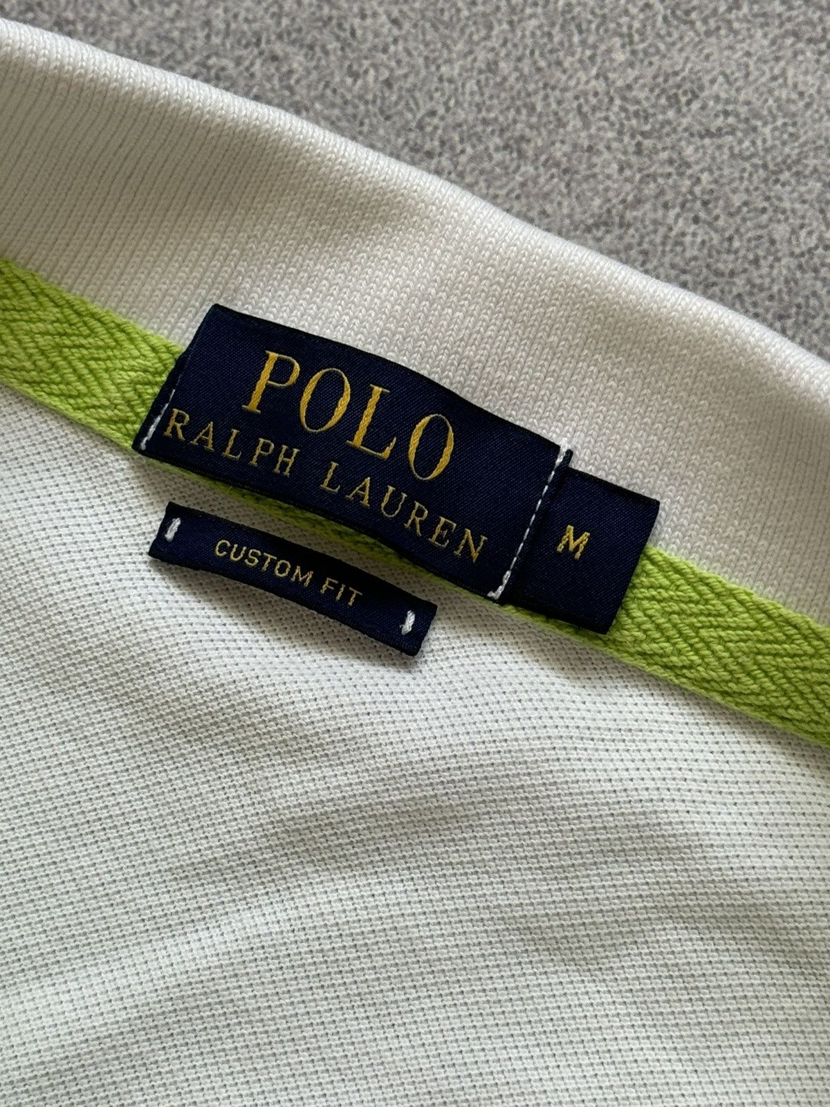 Polo Ralph Lauren × Vintage Polo Ralph Lauren M white polo tee T-shirt rugby big logo Size US M / EU 48-50 / 2 - 10 Thumbnail