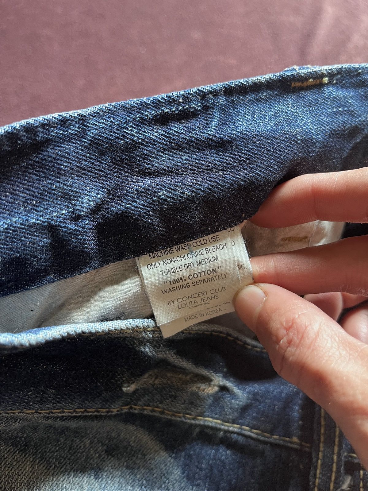 Japanese Brand yoshitomo Nara Lolita Faded Jeans Size US 31 - 11 Thumbnail