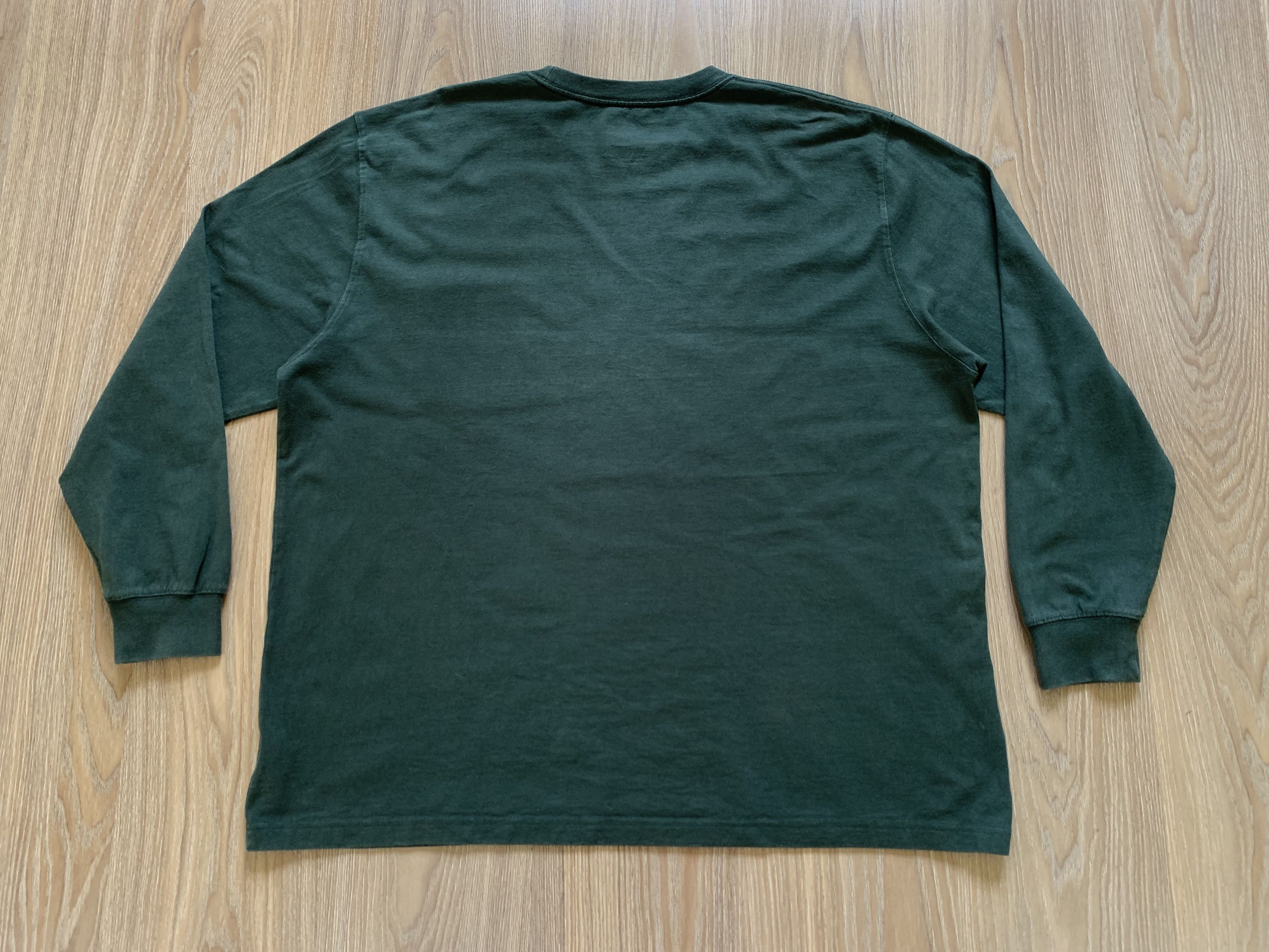 Dickies Dickies Green Long Sleeve Cotton Work Pocket Tee Size US XXL / EU 58 / 5 - 3 Thumbnail