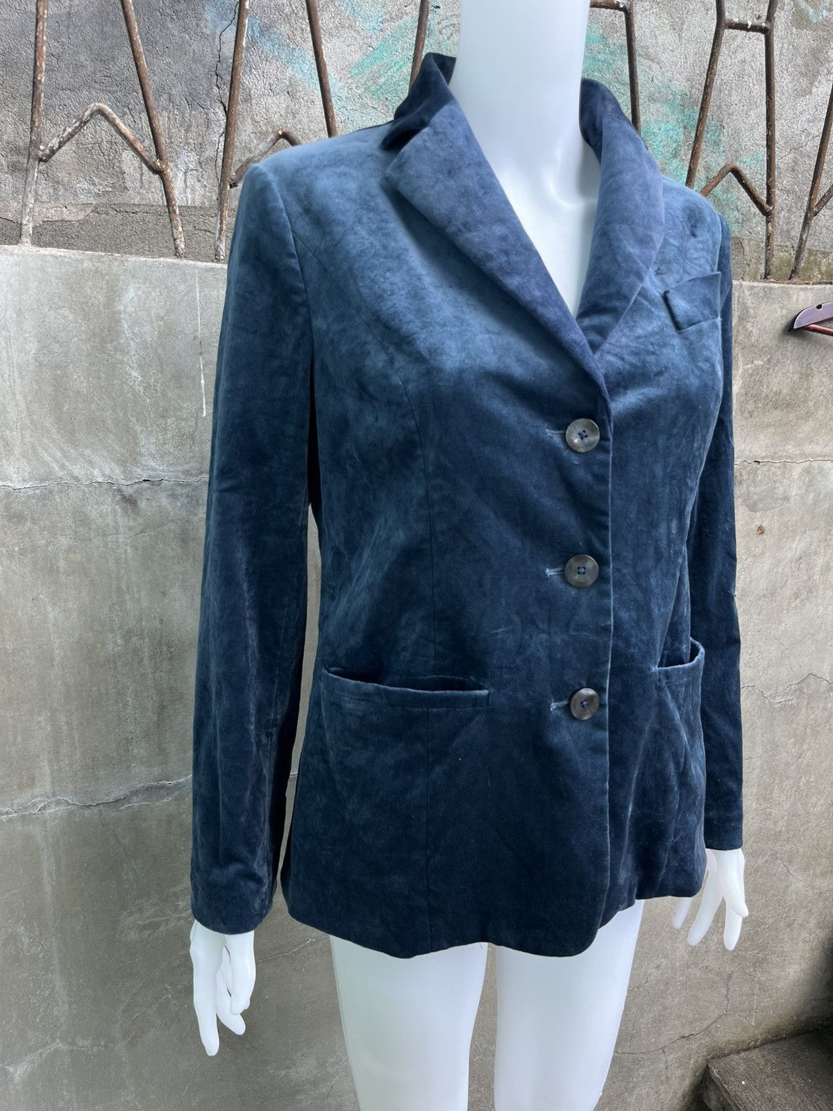 Comme des Garcons Single Breasted Velvet Blazer Size M / US 6-8 / IT 42-44 - 2 Thumbnail
