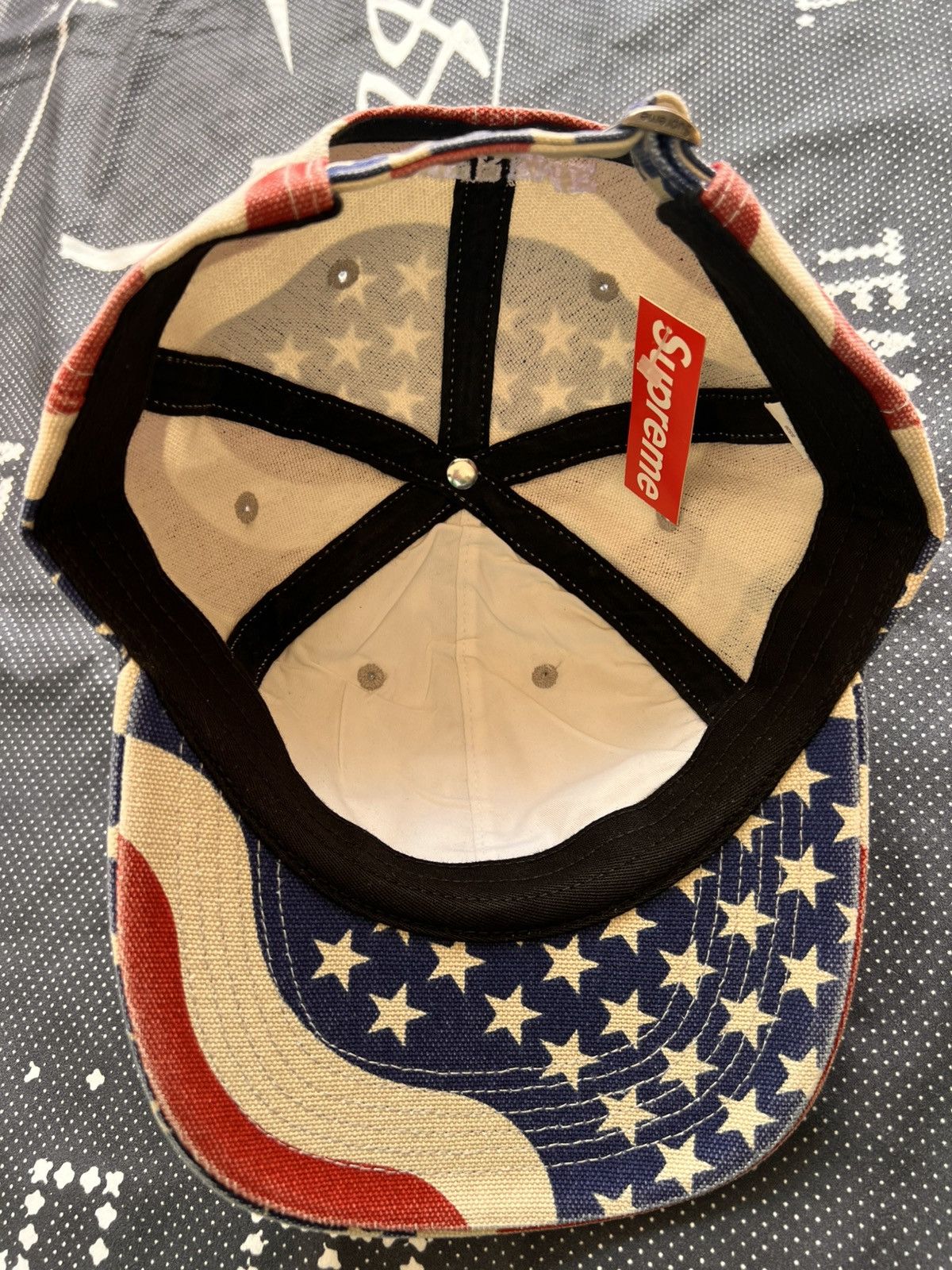 Supreme Supreme Pigment Coated S Logo 6-Panel Cap USA Flag america Size ONE SIZE - 17 Thumbnail