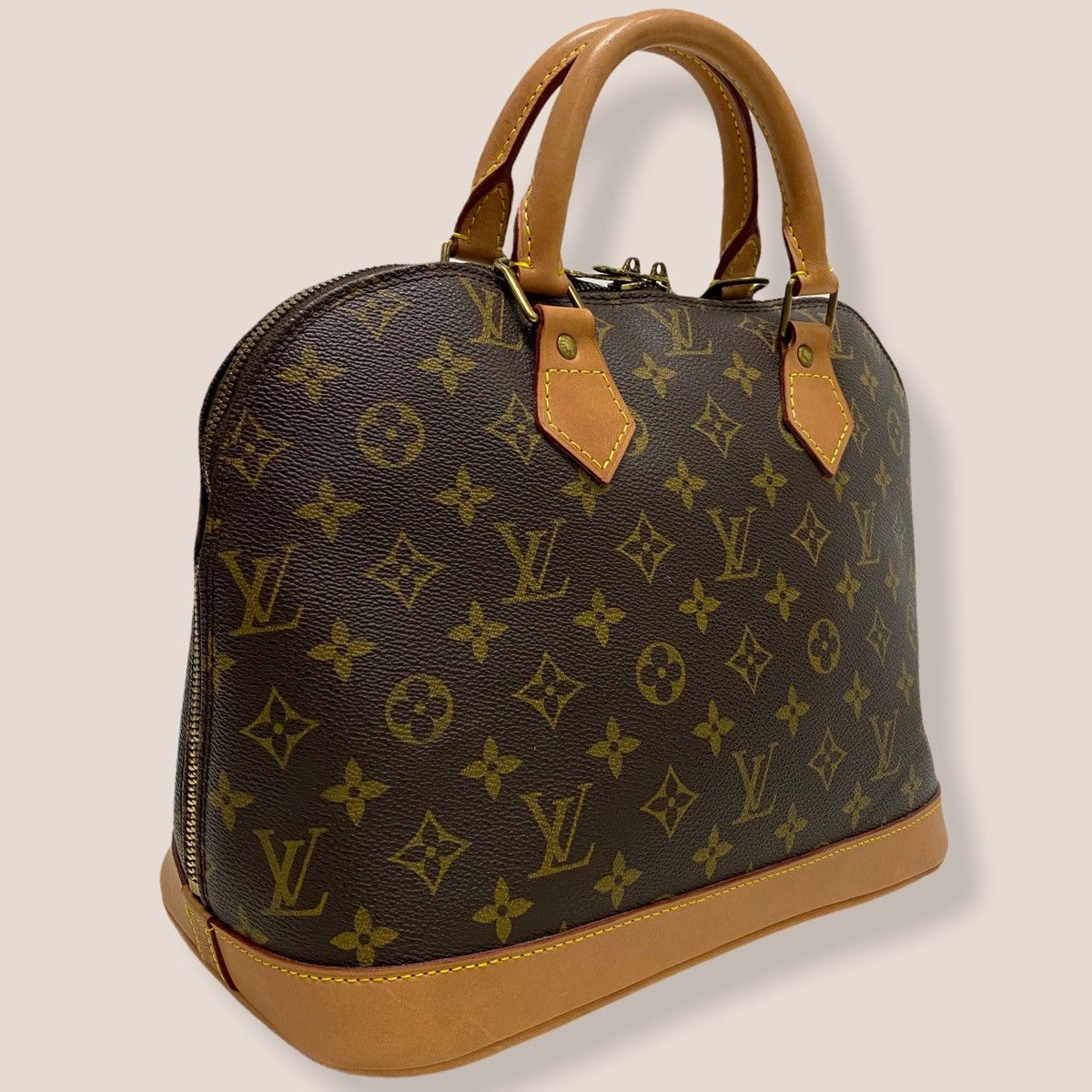 Louis Vuitton AUTH. LOUIS VUITTON MONOGRAM ALMA PM HANDBAG WITH LONG STRAP Size ONE SIZE - 2 Thumbnail
