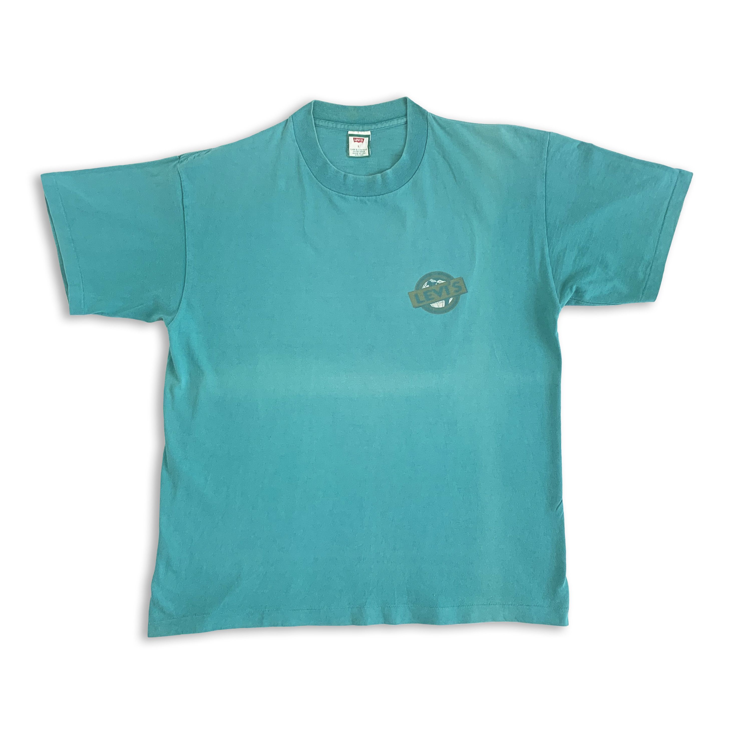 Levi's Vintage 1992 LEVI'S t shirt Single stitch Global Legend 90s Size US L / EU 52-54 / 3 - 3 Thumbnail