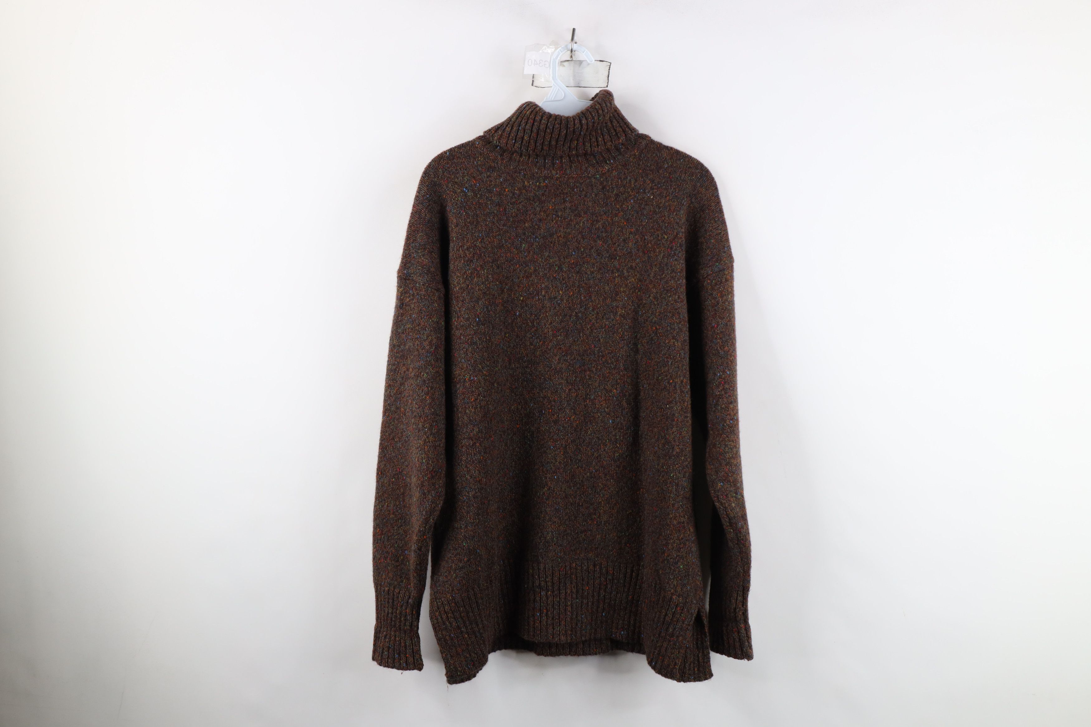 Vintage Vintage 90s Streetwear Wool Knit Turtleneck Sweater USA Size XL / US 12-14 / IT 48-50 - 11 Thumbnail
