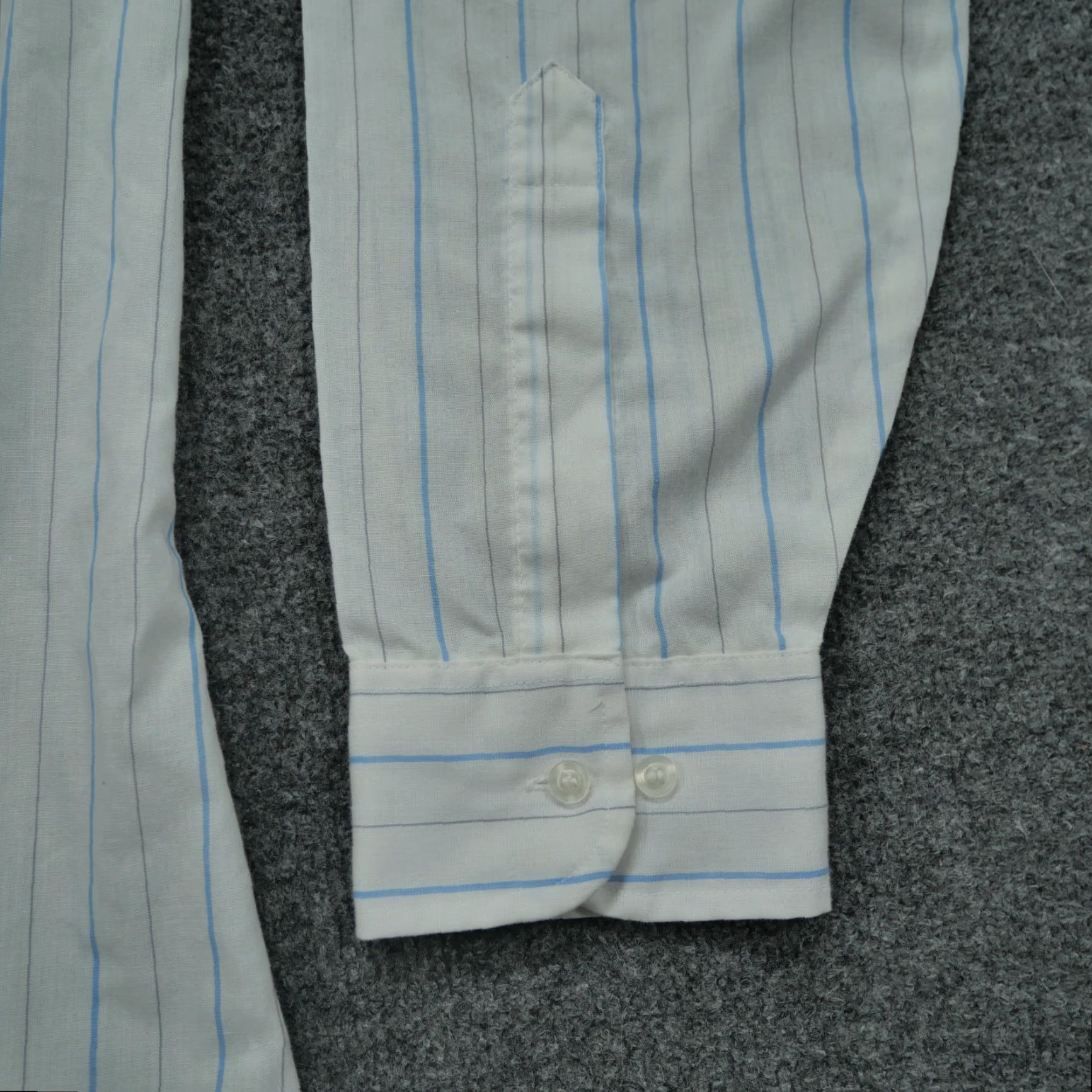 Vintage VINTAGE Gentry Shirt Mens XL White Striped Button-Up Fitted Shirt 80s Size US XL / EU 56 / 4 - 3 Thumbnail