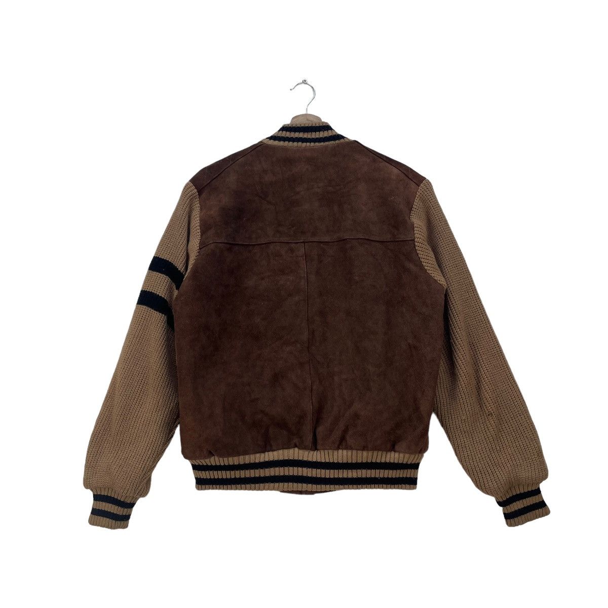 Genuine Leather 🔥Vintage Suede Leather Varsity Jacket Size US M / EU 48-50 / 2 - 2 Thumbnail