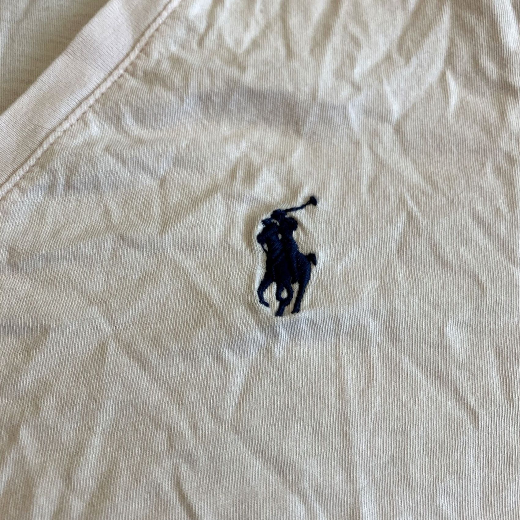Ralph Lauren Ralph Lauren Polo V Neck T Shirt Pink Navy Horse Large Women Size L / US 10 / IT 46 - 2 Thumbnail