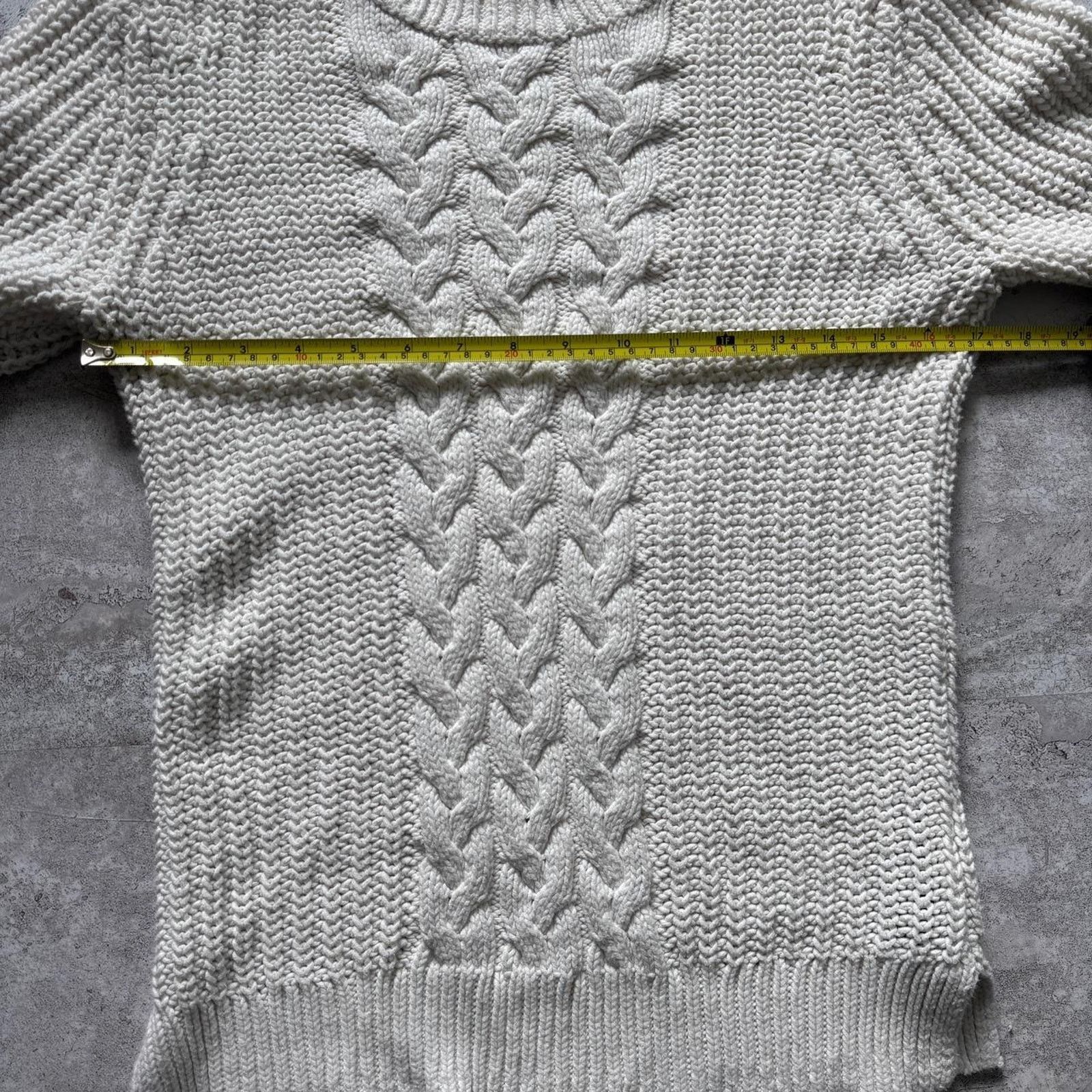 Nautica Women’s Nautica Cable Knit Sweater - Size Medium Size M / US 6-8 / IT 42-44 - 5 Thumbnail