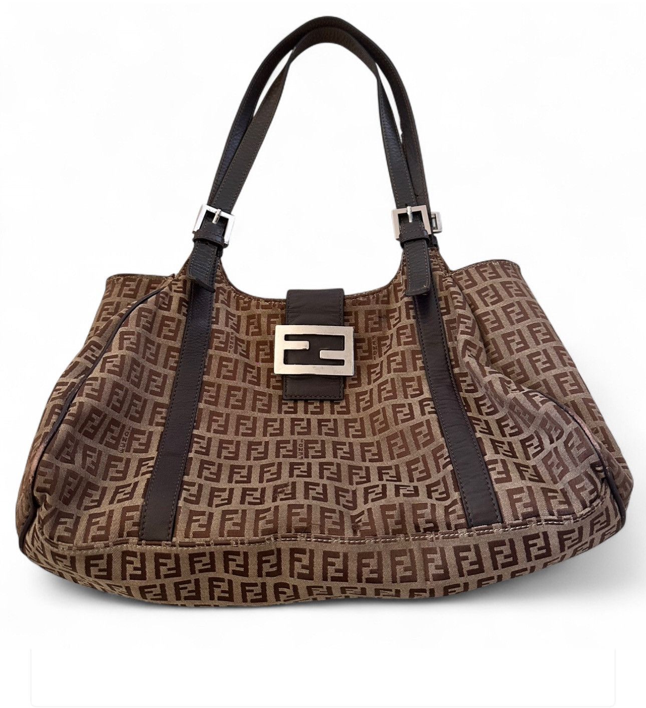 Fendi Fendi Mama Baguette in Zucca canvas Size ONE SIZE - 1 Thumbnail