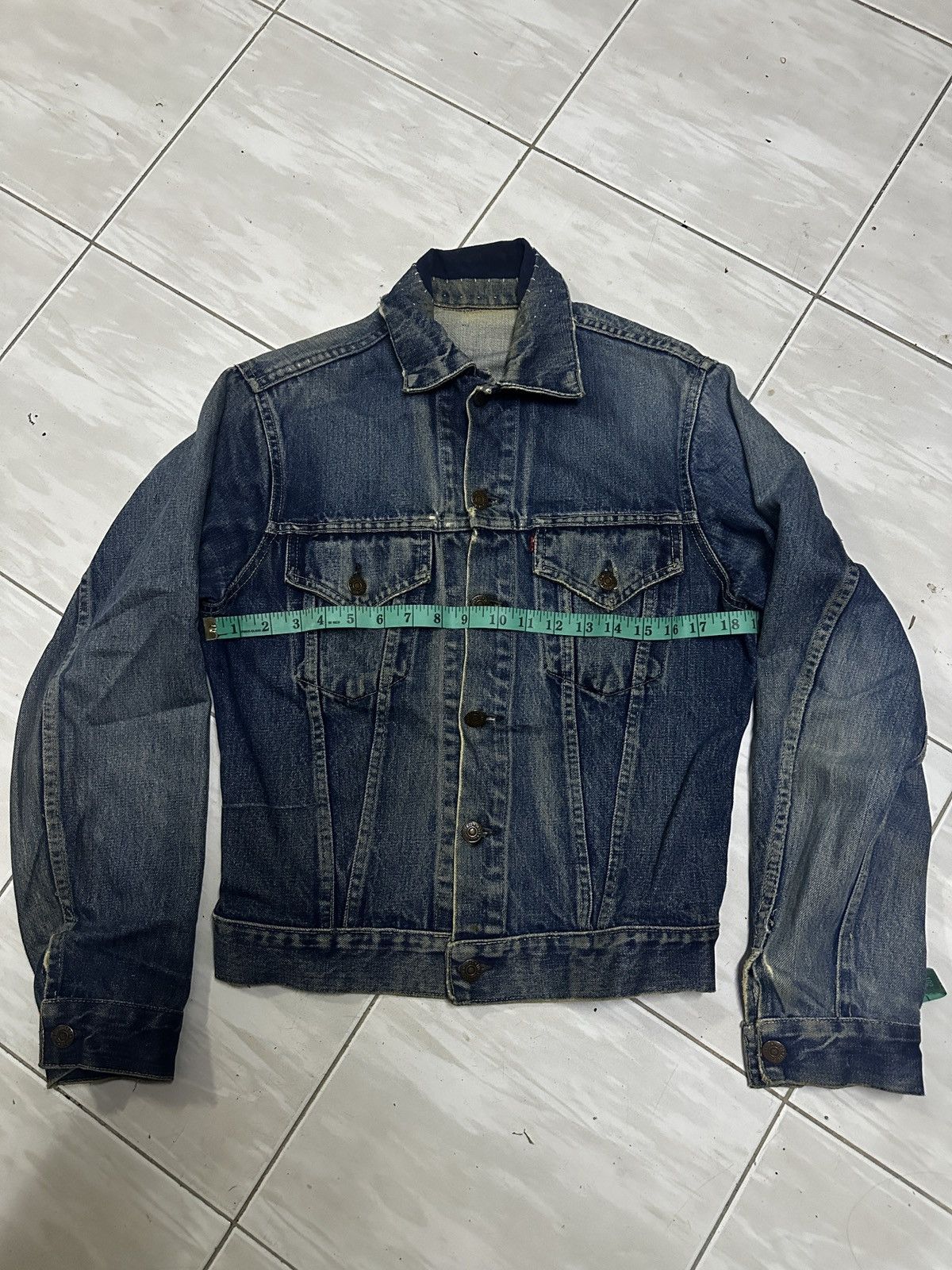 Levi's Levis big e 1960’s 557 jacket vintage Size US M / EU 48-50 / 2 - 1 Thumbnail