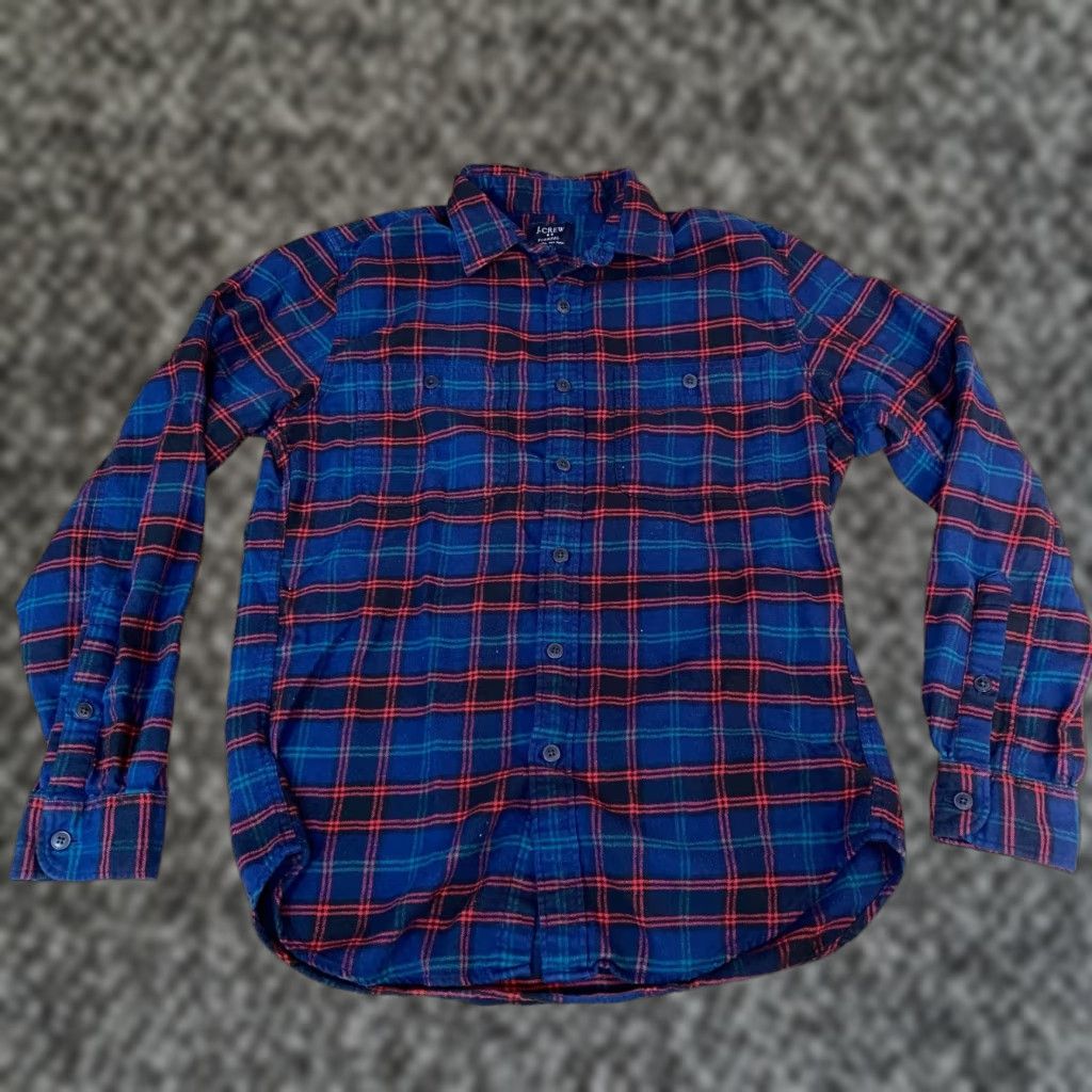 J.Crew J.Crew Shirt Mens Small Plaid Button Up Flannel Long Sleeve Blue Red Green Size US S / EU 44-46 / 1 - 1 Thumbnail