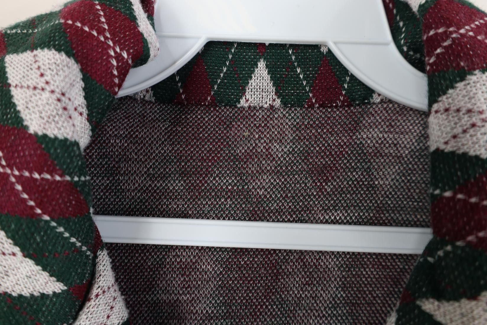 Vintage Vintage 60s 70s Streetwear Argyle Diamond Knit Polo USA Size L / US 10 / IT 46 - 5 Thumbnail
