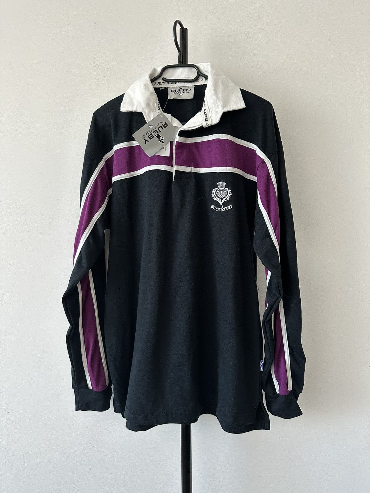 Other Rugby Nations Scotland polo shirt long sleeve Size US XL / EU 56 / 4 - 1 Thumbnail
