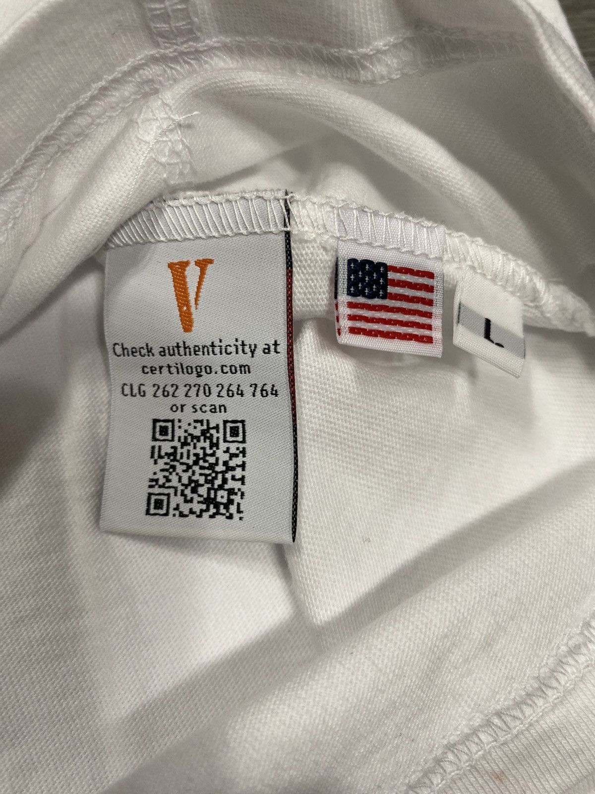 Vlone Vlone Red Friends White Tee (L) Size US L / EU 52-54 / 3 - 4 Thumbnail