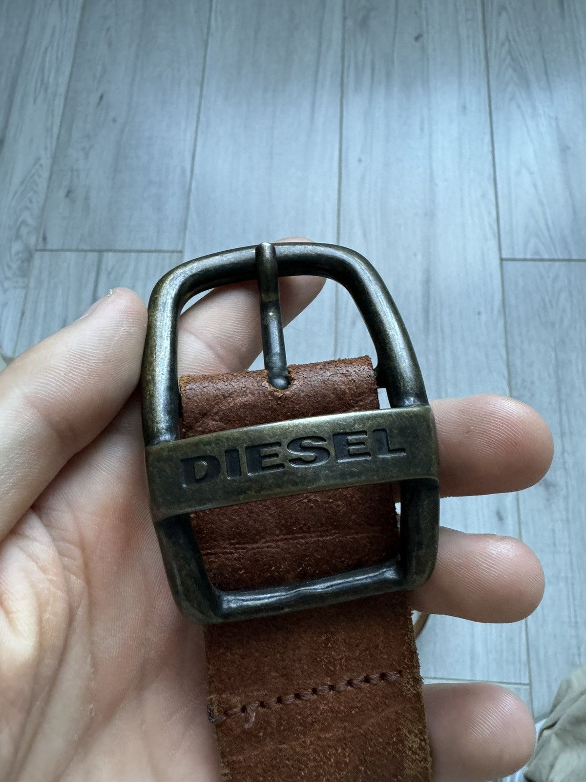 Designer × Diesel × Genuine Leather Vintage Leather belt Diesel Size ONE SIZE - 3 Thumbnail