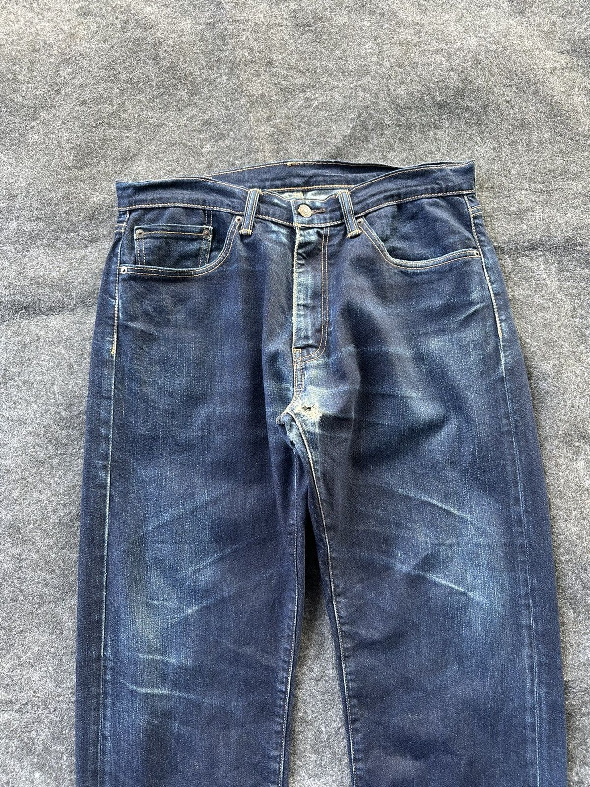 JNCO × Levi's × Levi's Vintage Clothing Vintage Levi’s 505 Baggy Crop Denim D324 Size US 33 - 2 Thumbnail