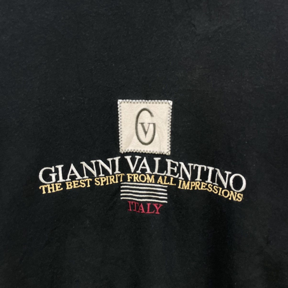 Gianni Valentino 💥Vintage Giani Valentino Center Embroidered Logo Crewneck Size US M / EU 48-50 / 2 - 3 Thumbnail