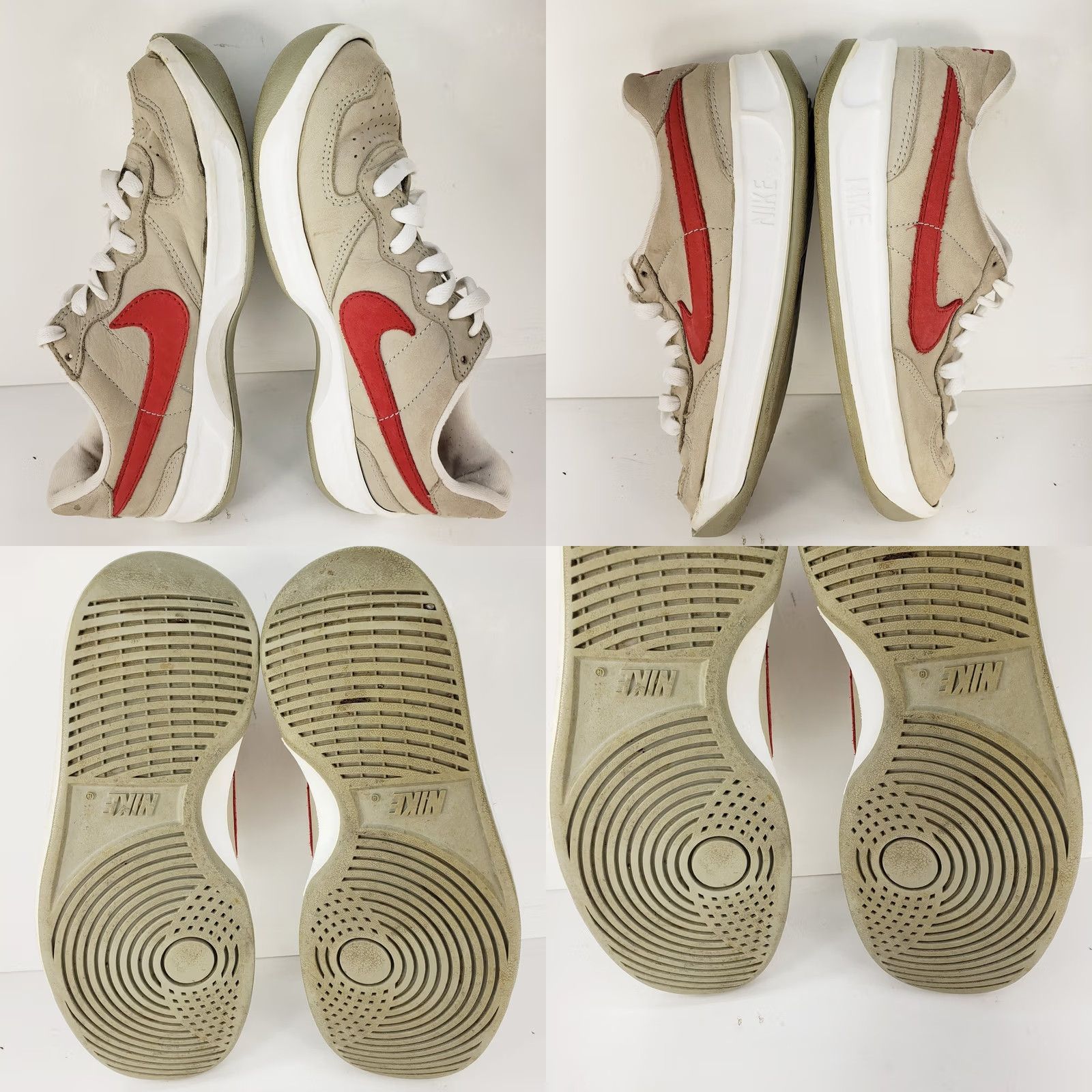 Nike Nike Vintage Classic Gray & Red Leather Sneakers Womens 8M - Alabama Roll Tide Size US 8 / IT 38 - 8 Thumbnail