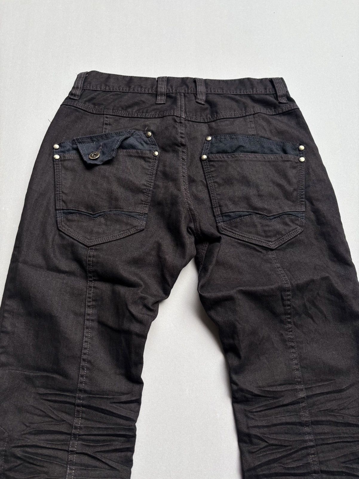 Japanese Brand male & co lace up flare jeans Size US 28 / EU 44 - 4 Thumbnail