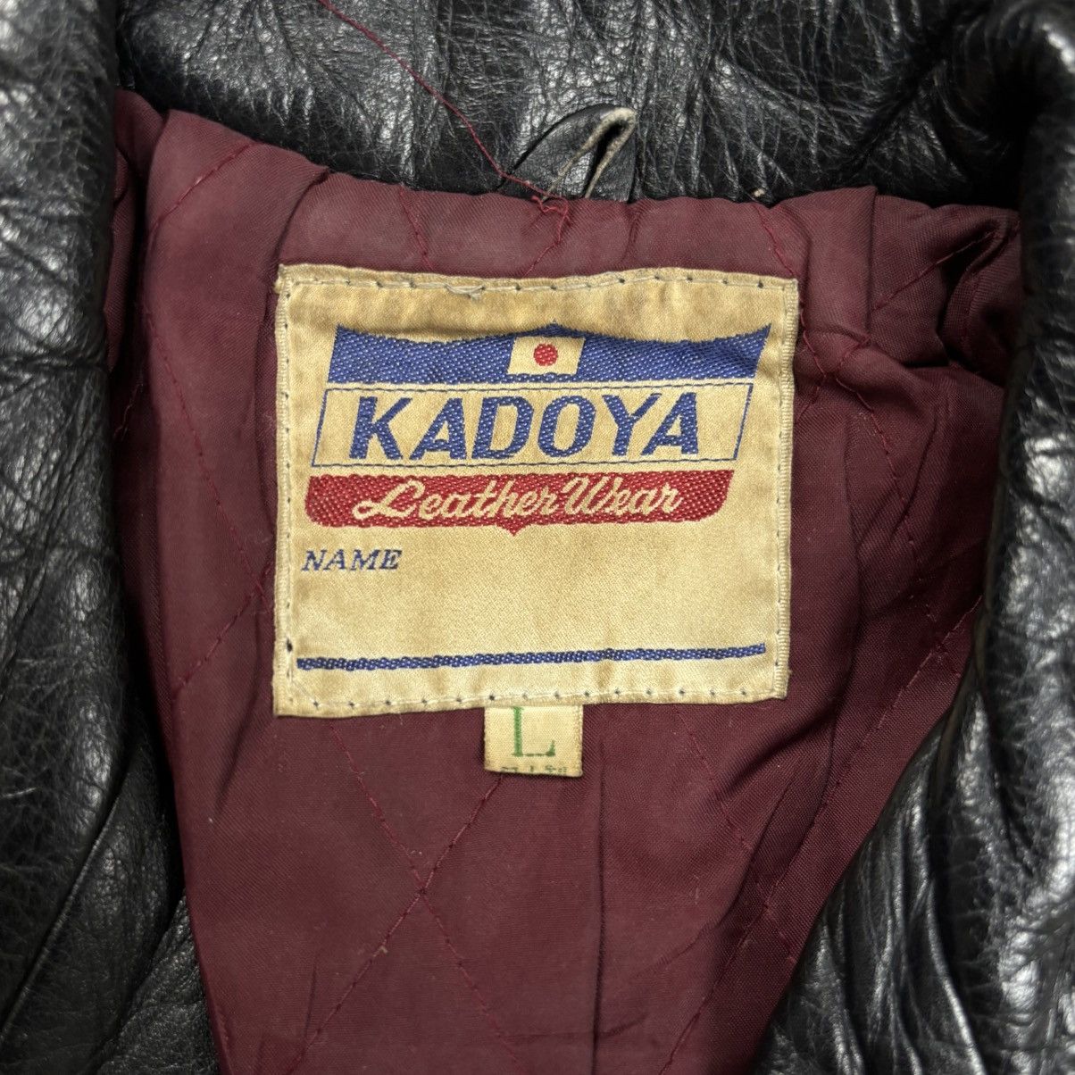 Kadoya 1980s Kadoya - Archive Biker Leather Jacket Size US M / EU 48-50 / 2 - 11 Thumbnail