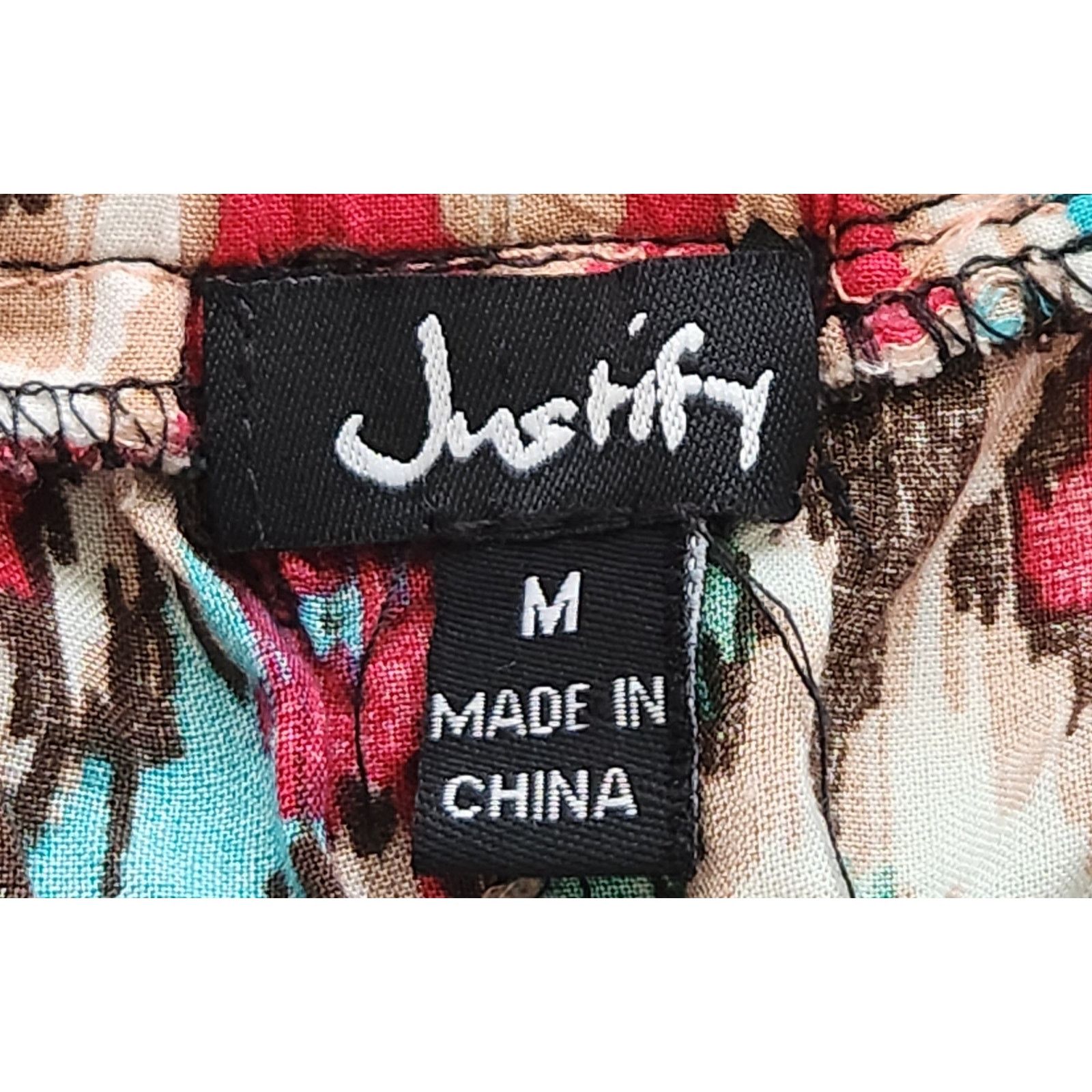 Other Justify Teal Brown Multicolor Aztec Print Pull On Shorts M Size 28" / US 6 / IT 42 - 4 Thumbnail