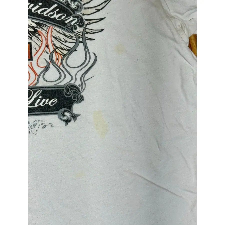 Harley Davidson Harley‑Davidson Ride to Live Wings Graphic T-Shirt White XXL Size XXL / US 16-18 / IT 52-54 - 4 Thumbnail