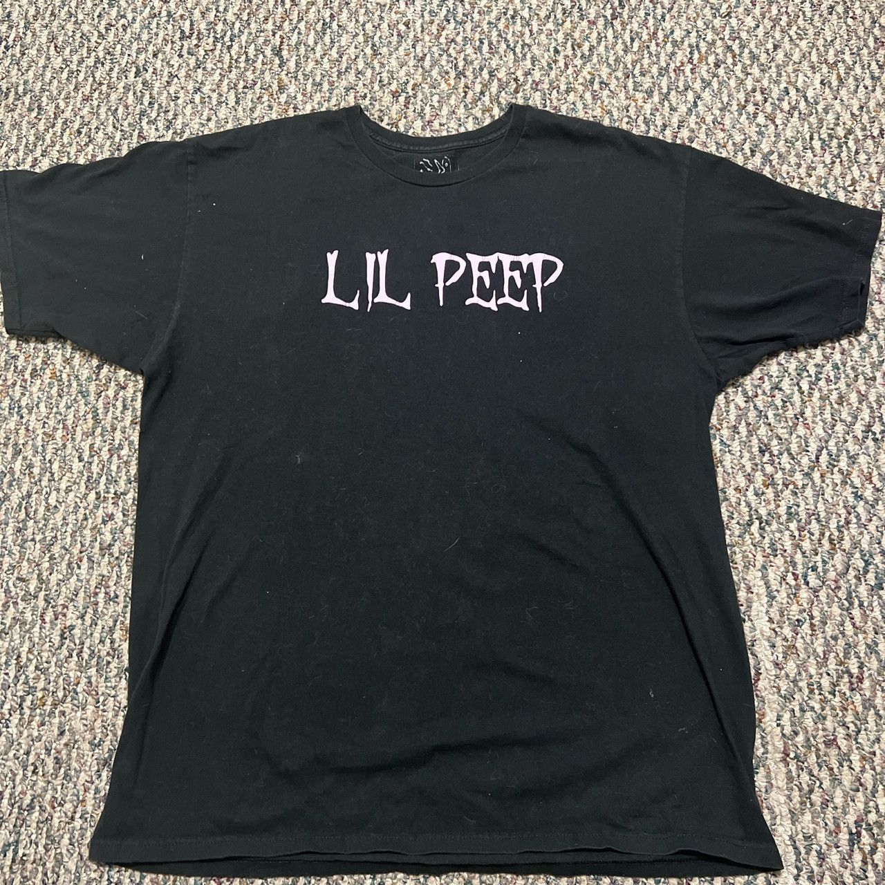 LIL PEEP Black OG Lil Peep Design T-Shirt (Puff Print) | Grailed