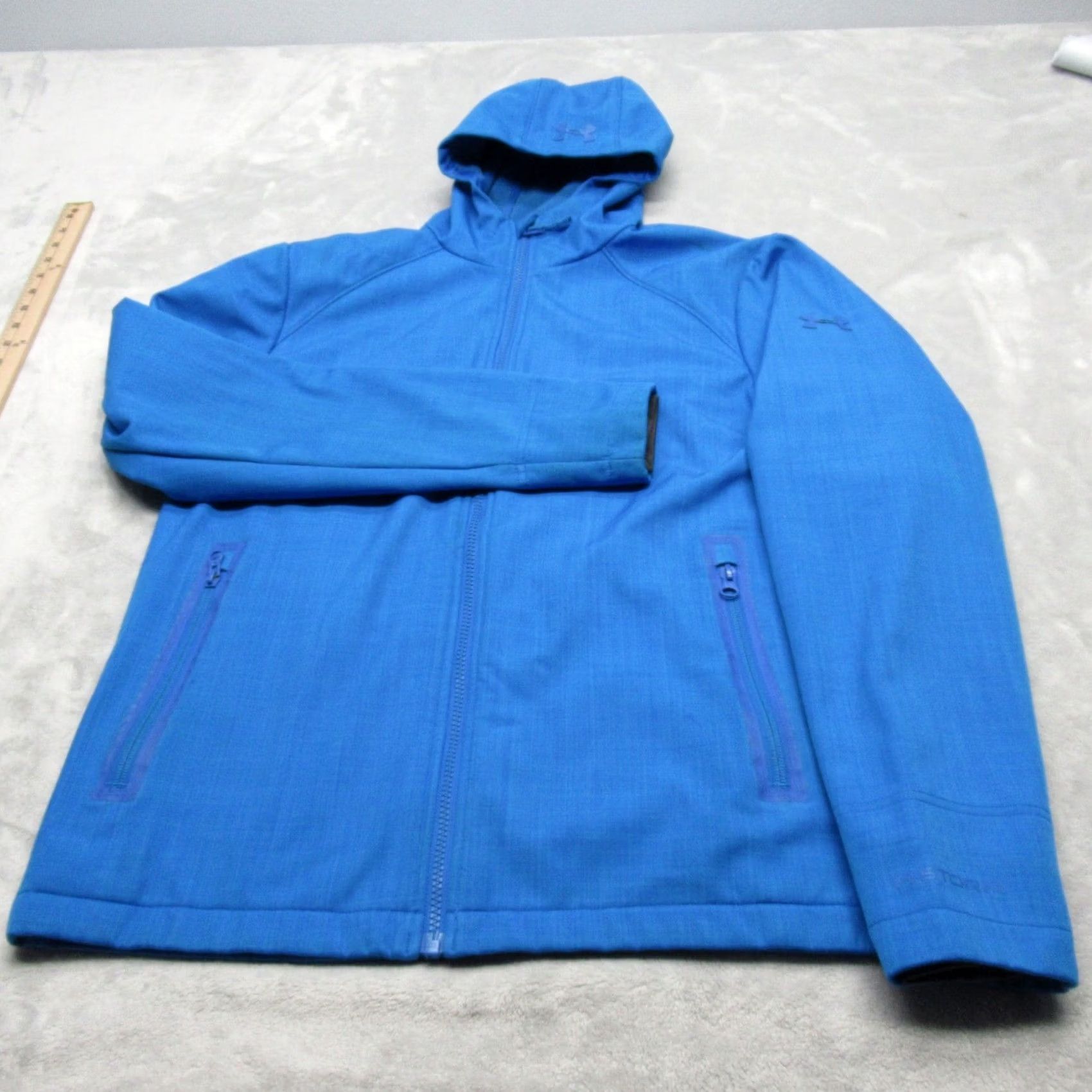 Under Armour Under Armour Storm Jacket Mens Small Blue Hooded Water Resistant Full Zip Size US S / EU 44-46 / 1 - 6 Thumbnail