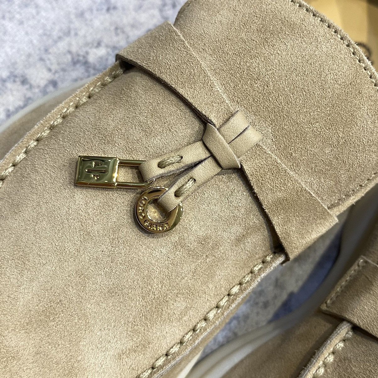 Loro Piana Loro piana summer walk charm suede beige loafer Sadstone Size US 8 / IT 38 - 4 Thumbnail