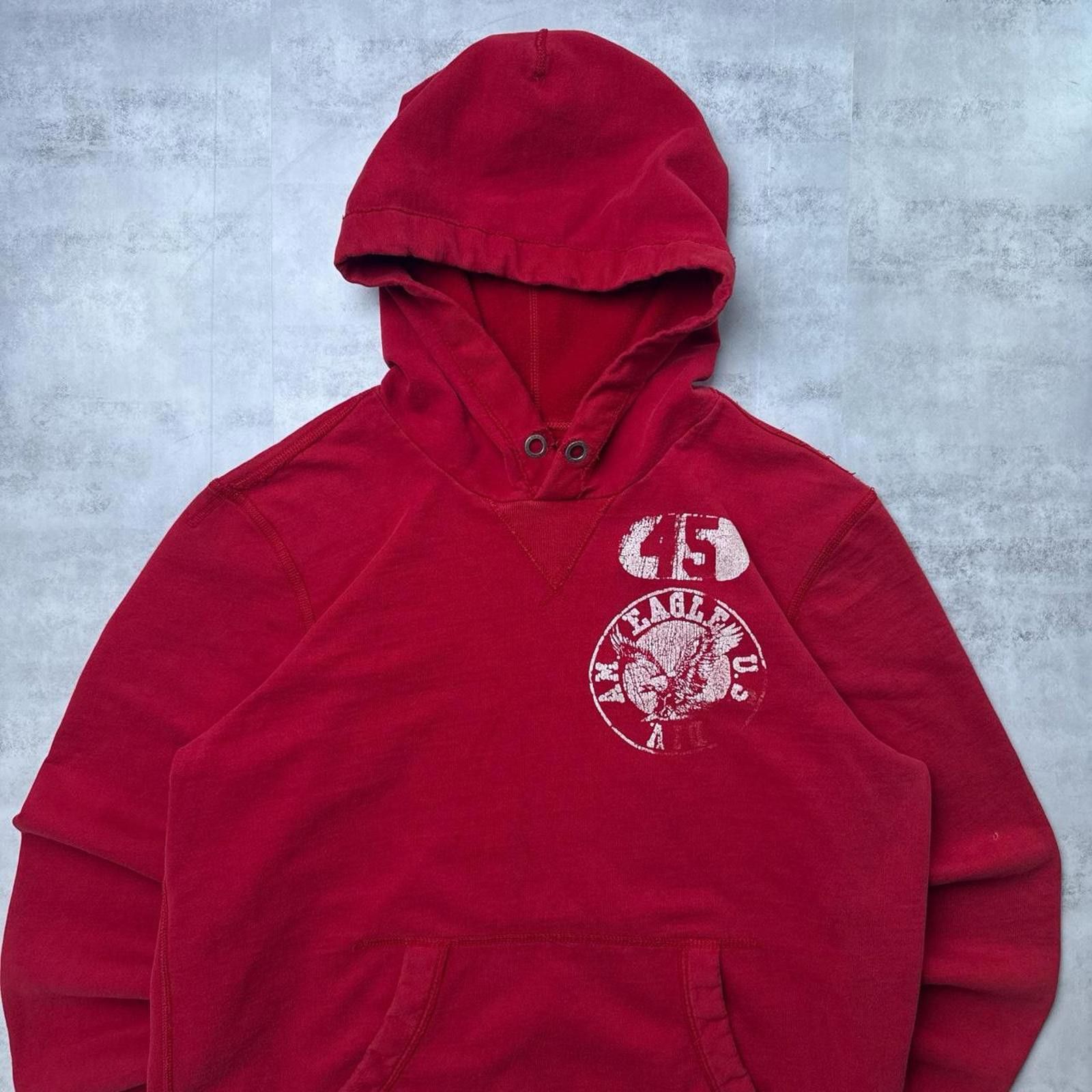 American Eagle Outfitters Y2K American Eagle 00s Red Hoodie Jacket Size US XL / EU 56 / 4 - 7 Thumbnail