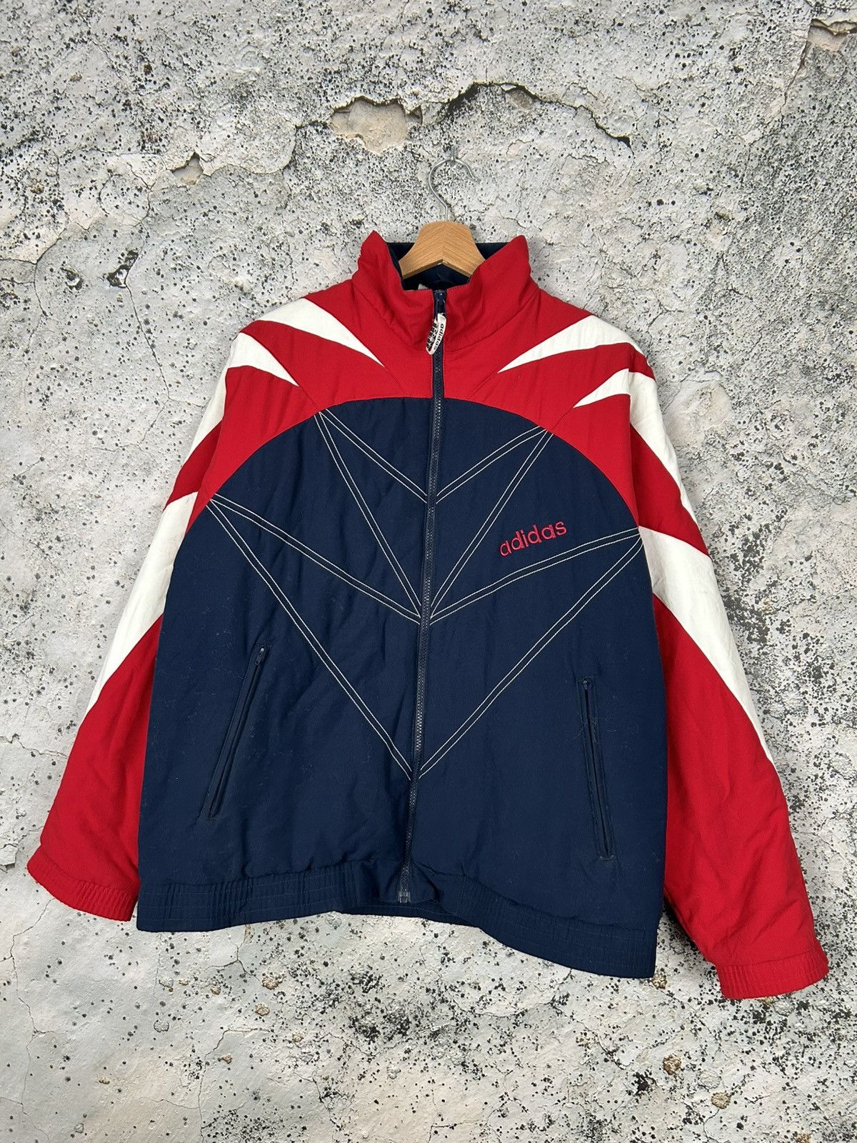 Vintage 90s Adidas Sportswear Jacket Puffer Hype Rare