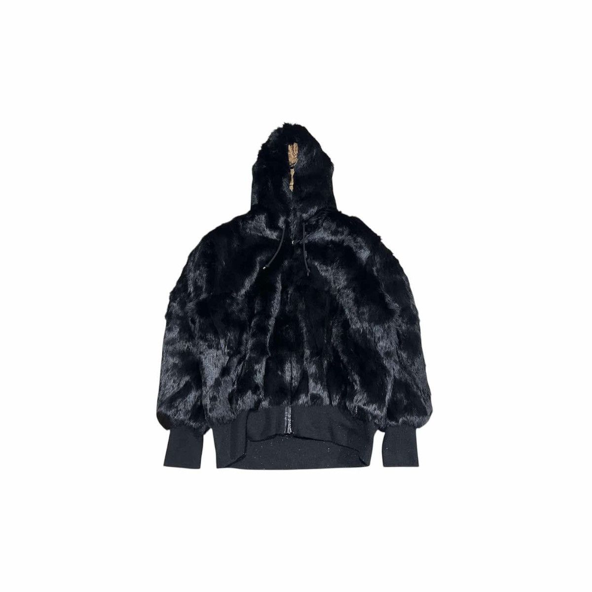 Japanese Brand 🔥Sick Y2K Japanese Rabbit Fur Zip Hoodie Jacket Bomber Size US L / EU 52-54 / 3 - 1 Thumbnail