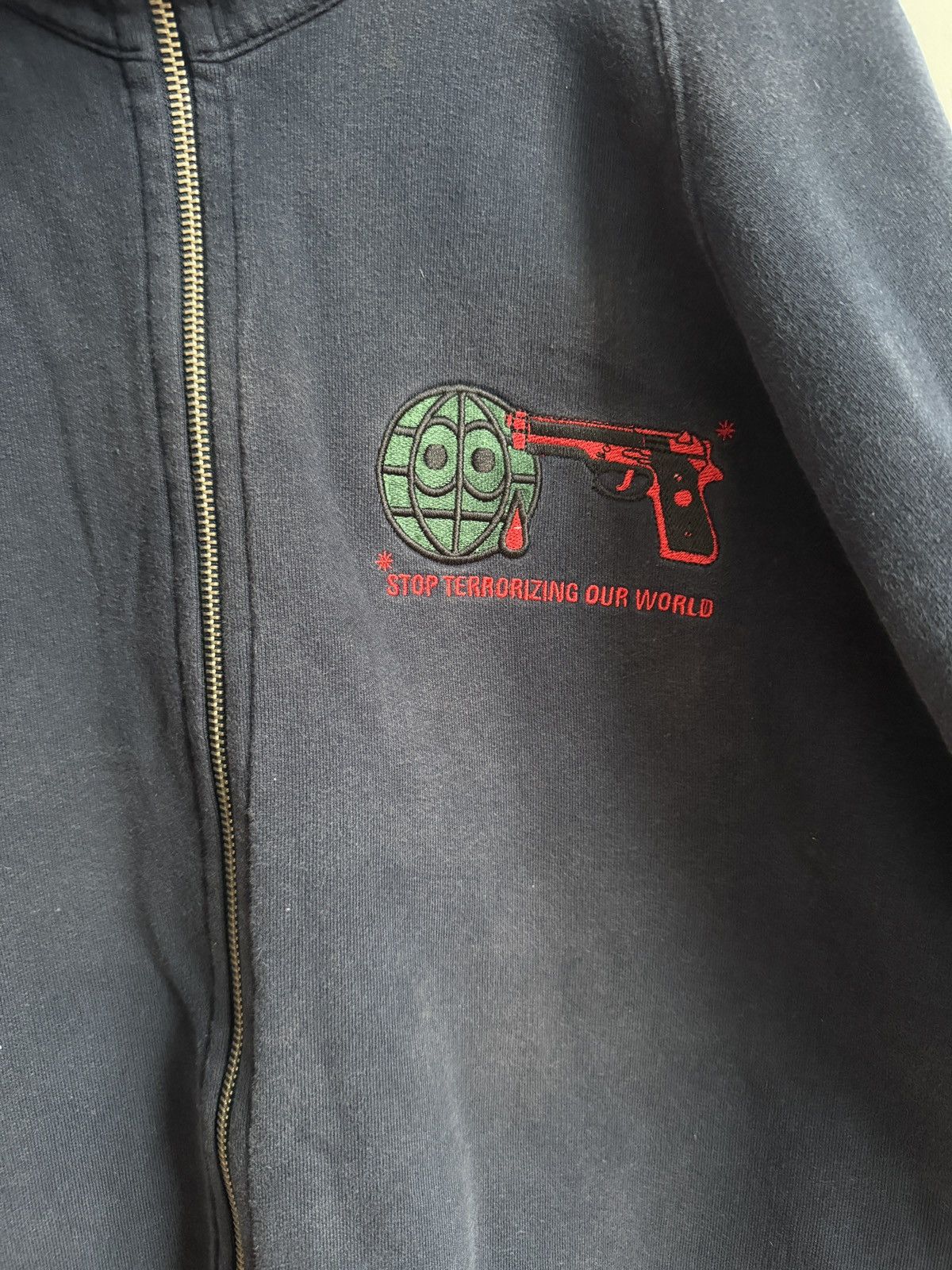 Walter Van Beirendonck Walter Van Beirendonck Navy Zip Up Jacket Size US M / EU 48-50 / 2 - 2 Thumbnail