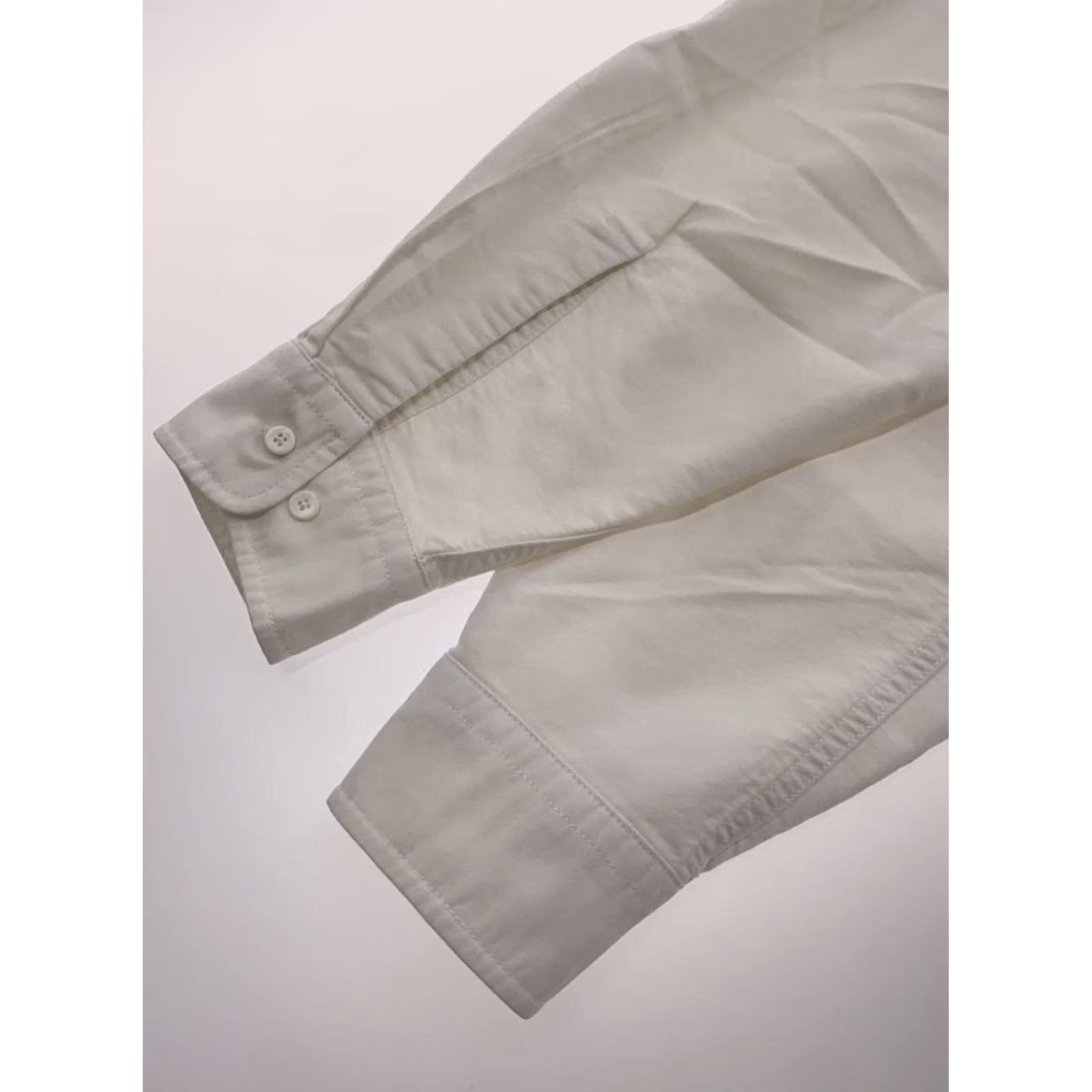 The North Face Purple Label THE NORTH FACE PURPLE LABEL Shirt Men's L Chambray White Cotton Polyester Button-Up Long Sleeve Casual Travel 74cm 56cm Japan Size US L / EU 52-54 / 3 - 6 Thumbnail