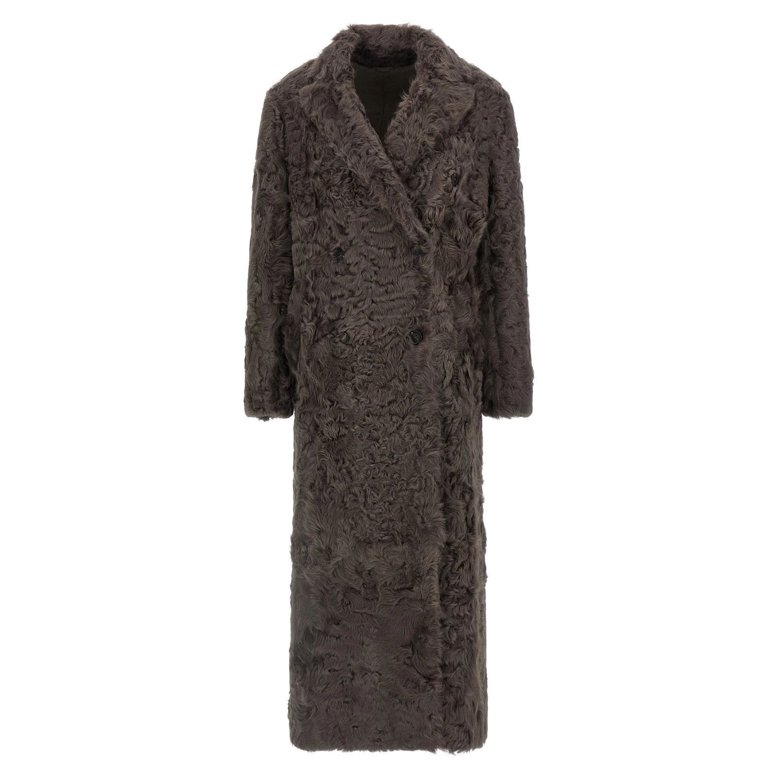 BRUNELLO CUCINELLI $20800 Rust Brown Shearling Coat New & Au