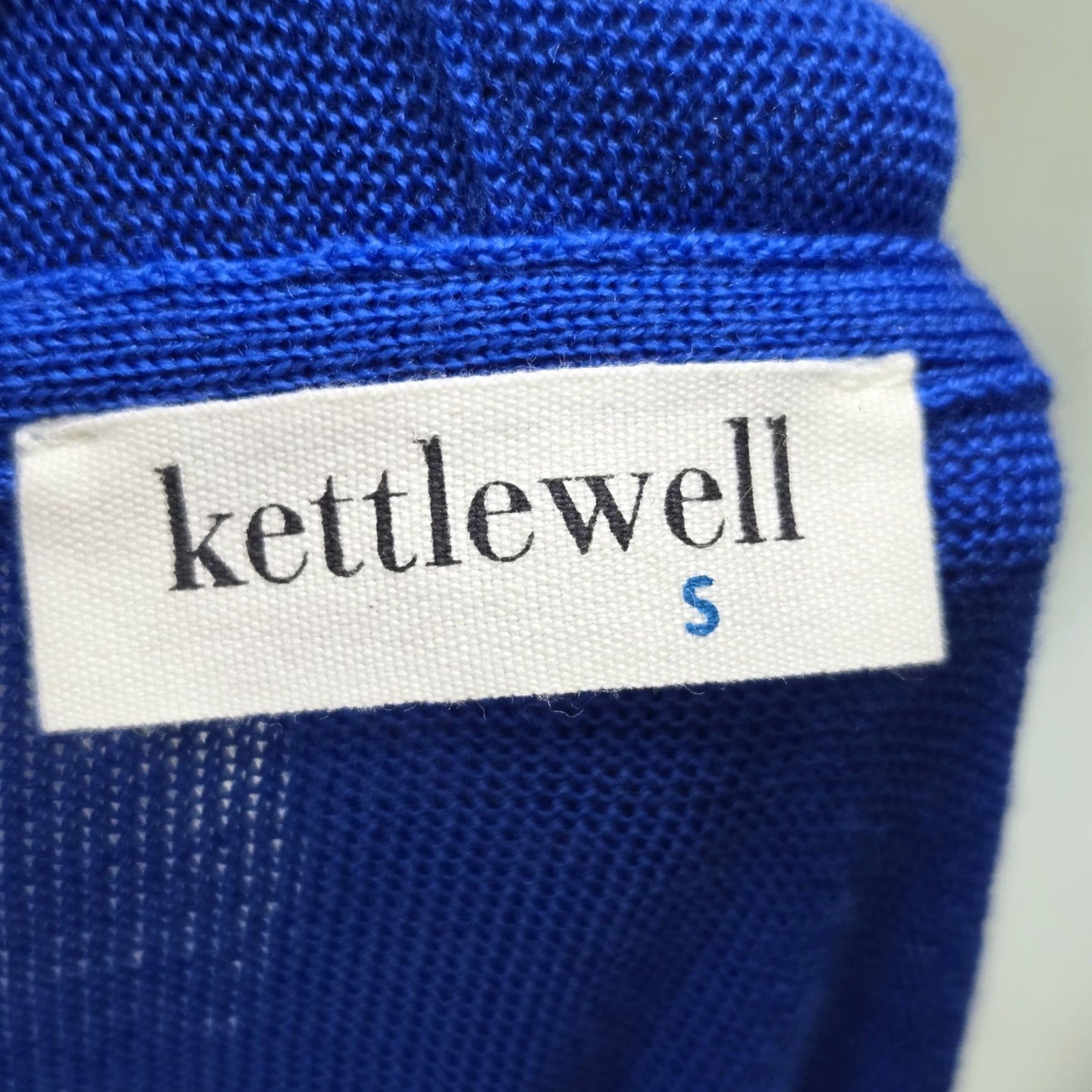 Vintage Kettlewell Cardigan Womens Long Sleeve Blue Wool Size S Open Front Size S / US 4 / IT 40 - 6 Thumbnail