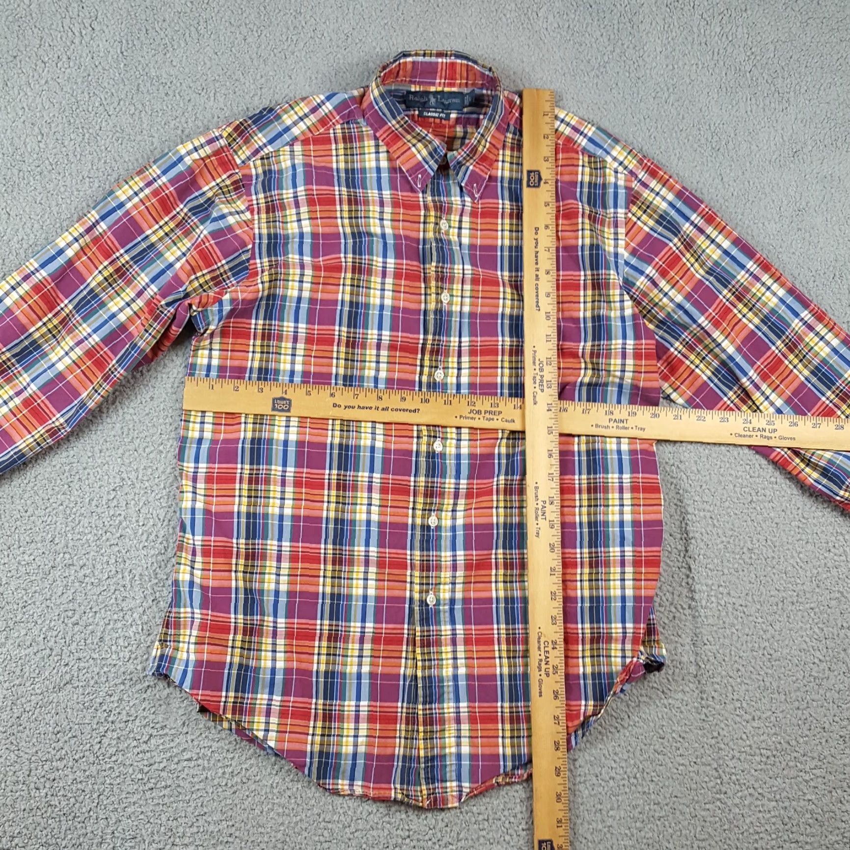 Ralph Lauren Vintage Ralph Lauren Polo Long Sleeve Shirt Men Large Casual Preppy Oxford Multi 90s Size US L / EU 52-54 / 3 - 7 Thumbnail