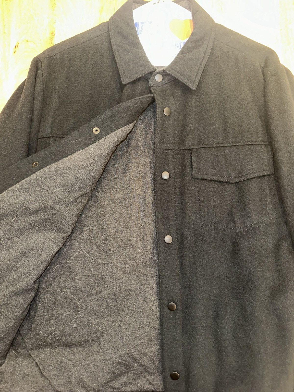 image of Vince Soft Button Up Jacket in Green, Men's (Size Large)