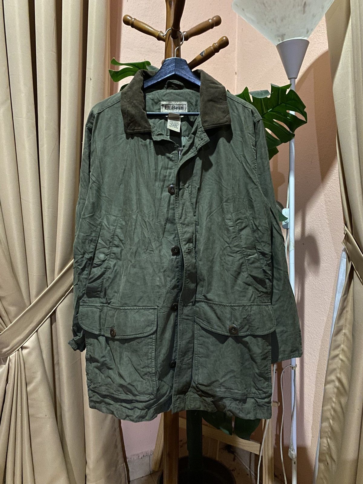 L.L. Bean Vintage L.L.Bean Men’s Field Coat – Olive Green Jacket Size US M / EU 48-50 / 2 - 3 Thumbnail