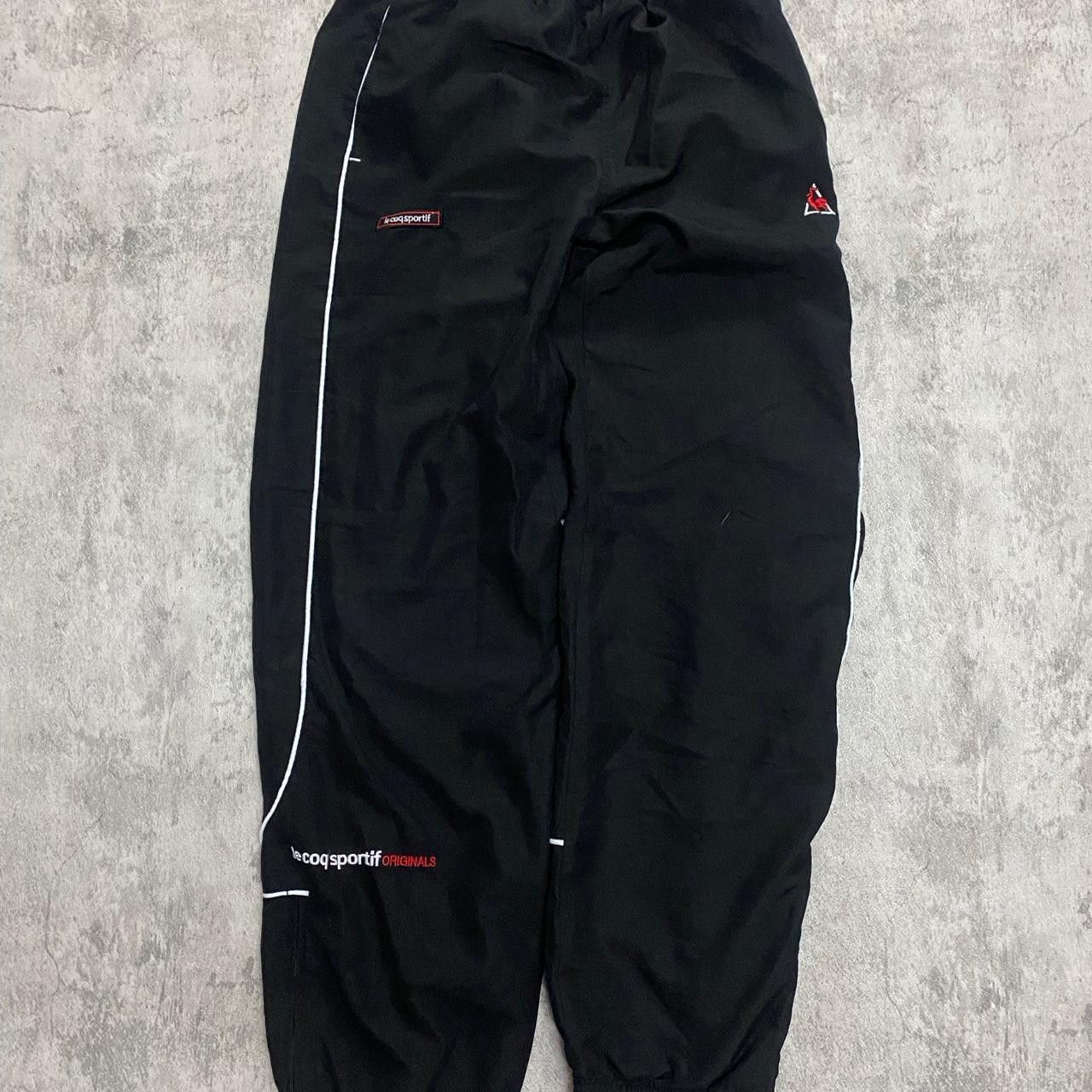 Le Coq Sportif Black and white Le Coq Sportif Sweatpants rap hip hop Baggy Size US 30 / EU 46 - 1 Thumbnail