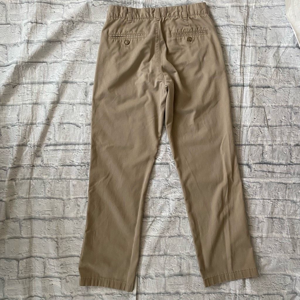 Lands' End Lands End men 30/30 cotton blend flat front tan chinos Size US 30 / EU 46 - 8 Thumbnail
