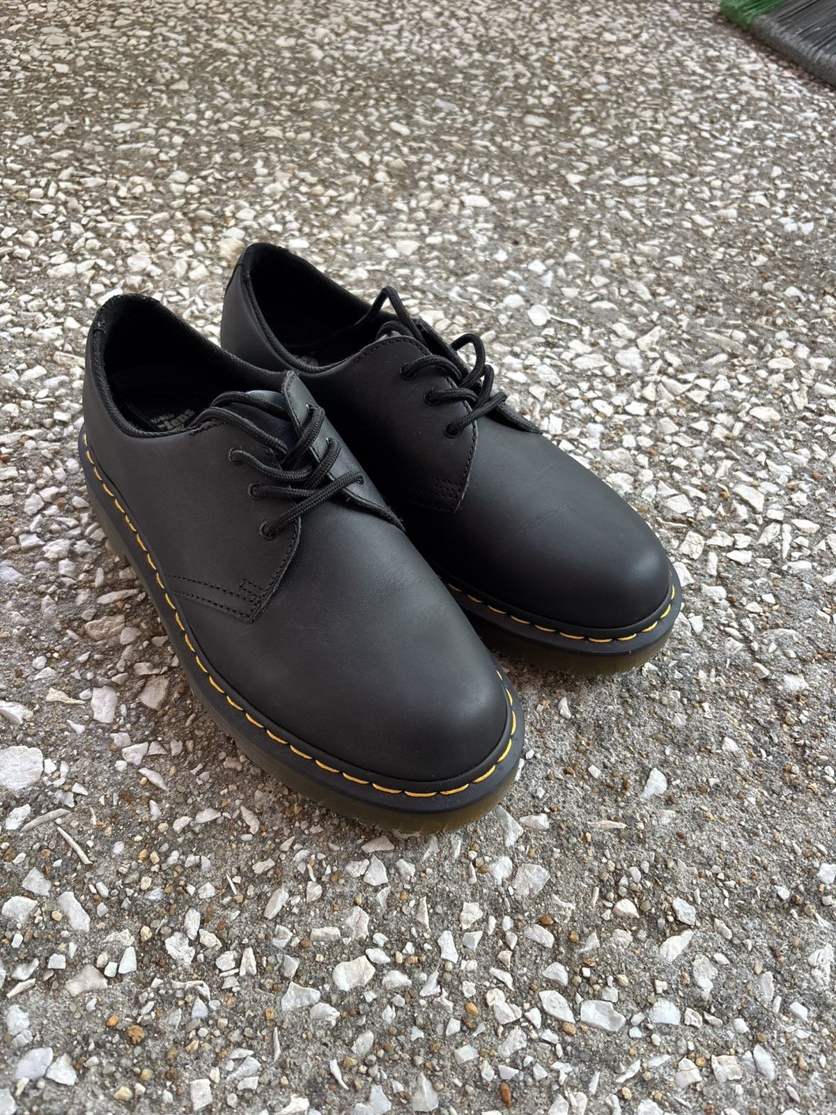 Dr. Martens Black Dr. Martens 1461 Slip Resistant Matte Black Leather Size US 10 / EU 43 - 3 Thumbnail